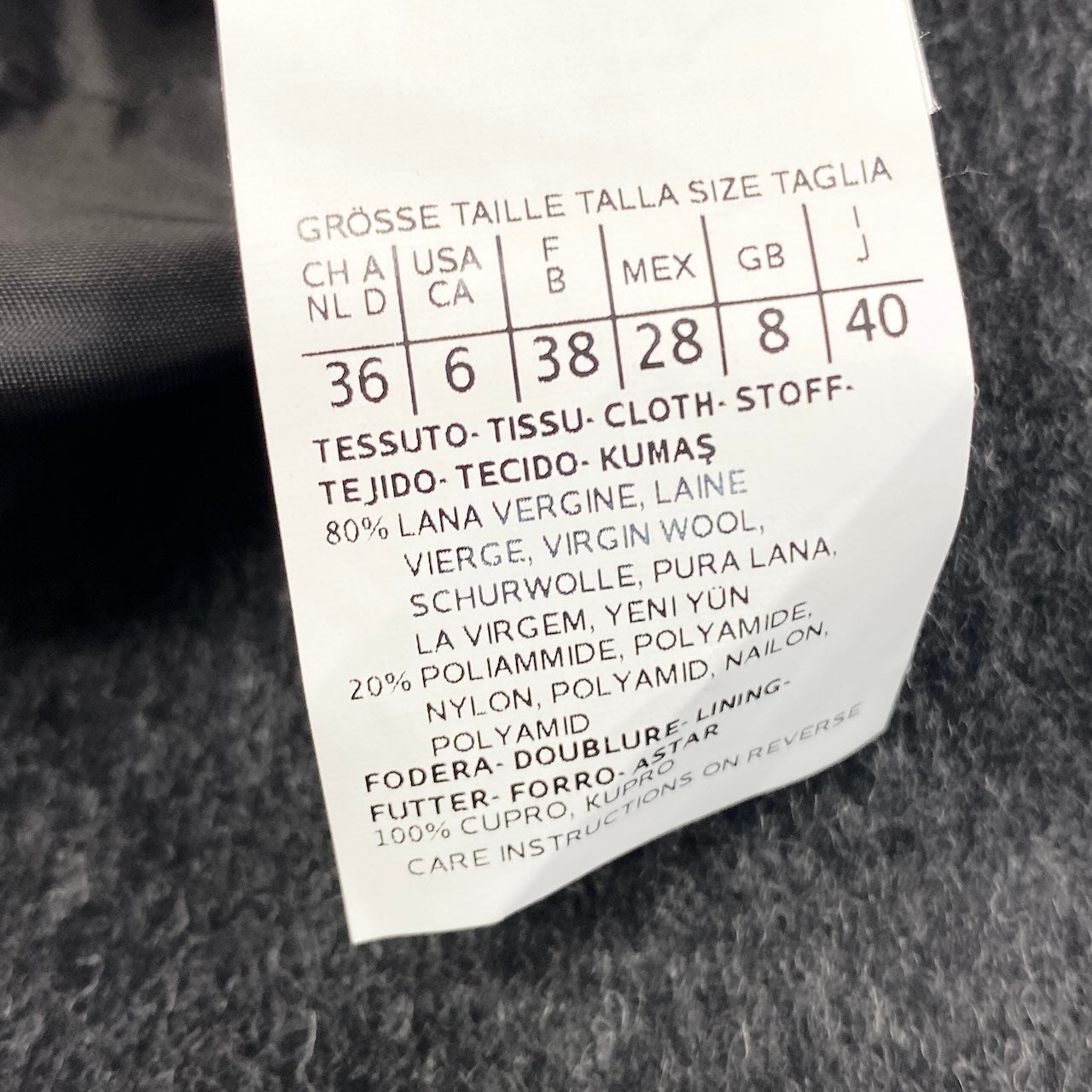 8h28 【美品】 MaxMara STUDIO マックスマーラ ステュディオ ノースリーブワンピース 膝丈 グラデーションデザイン ウール混 サイズ40 グレー系 レディースu02t