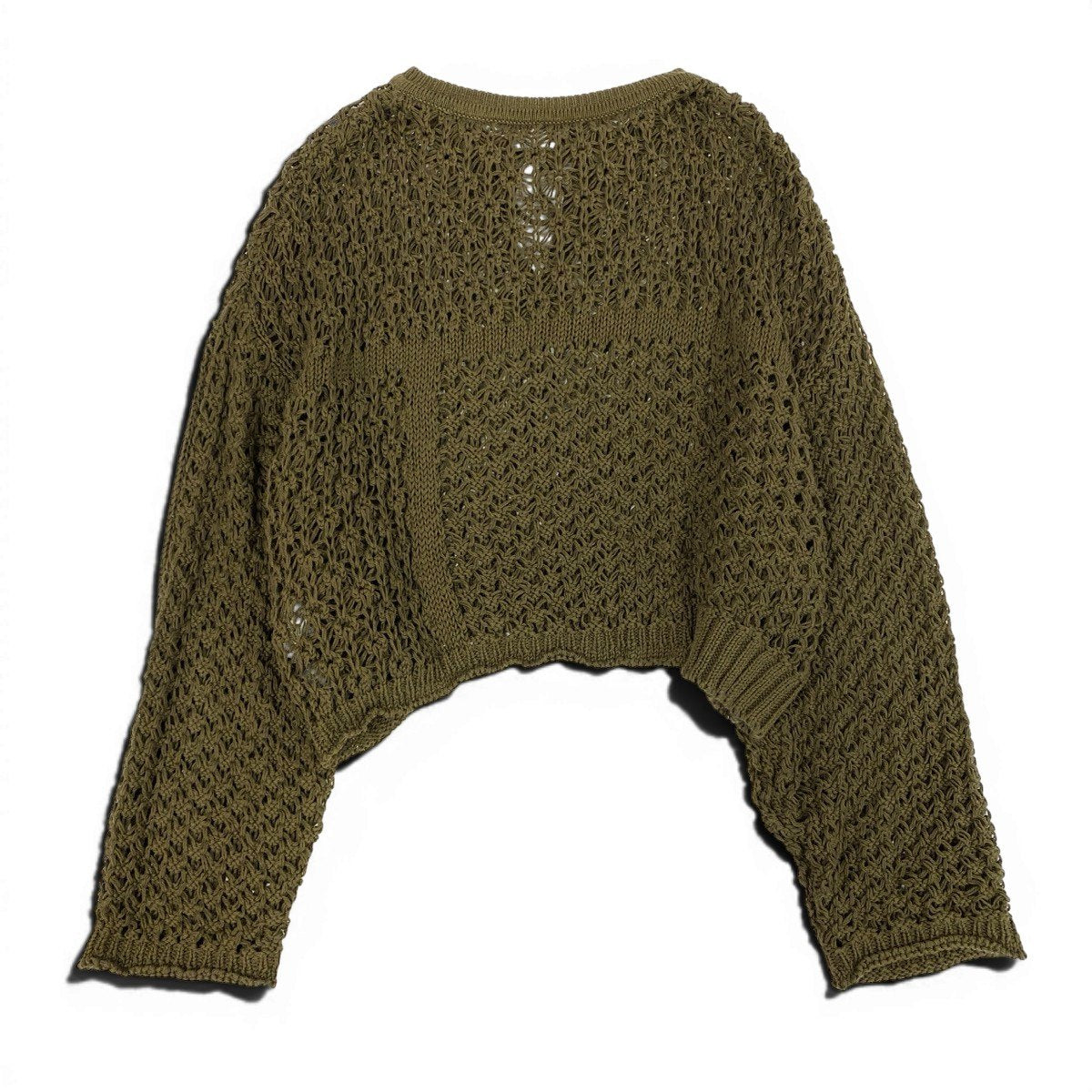 Af4 Y’ｓ ワイズ メッシュニットトップ Mesh Knit Short Top YP-K06-083 サイズ2 カーキ Yohji Yamamoto ヨウジヤマモトt18rt18r