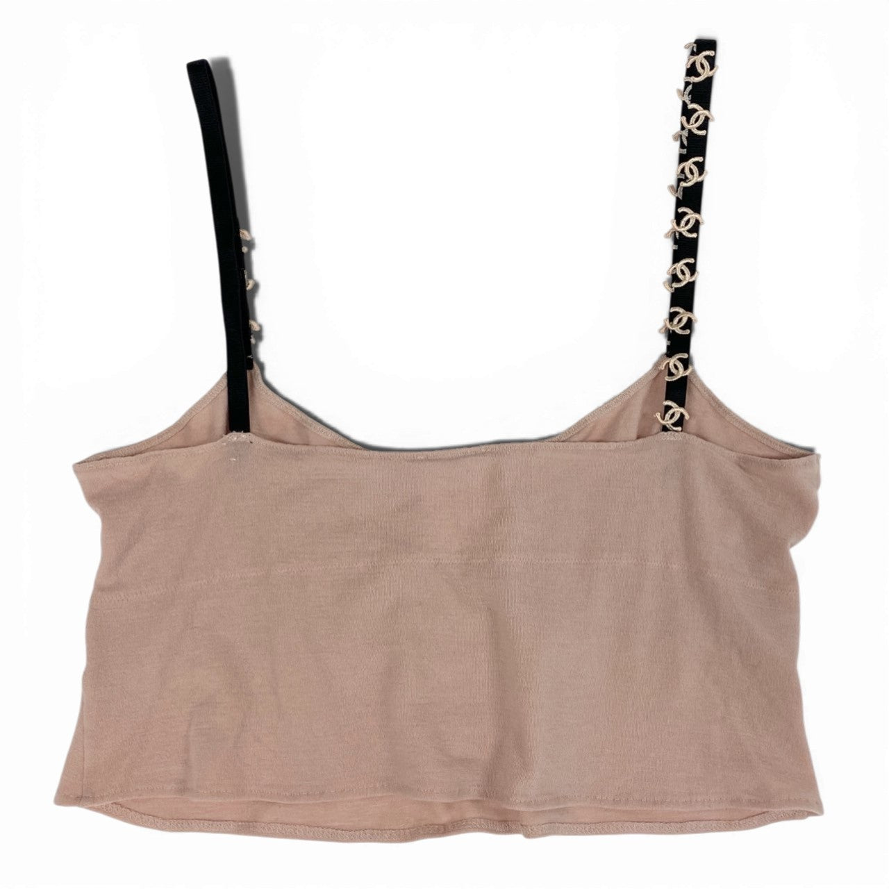 Cb10 CHANEL シャネル 2005 ココマーク スター キャミソール クロップド ノースリブ トップス P26798 42 ピンク レディースta1
