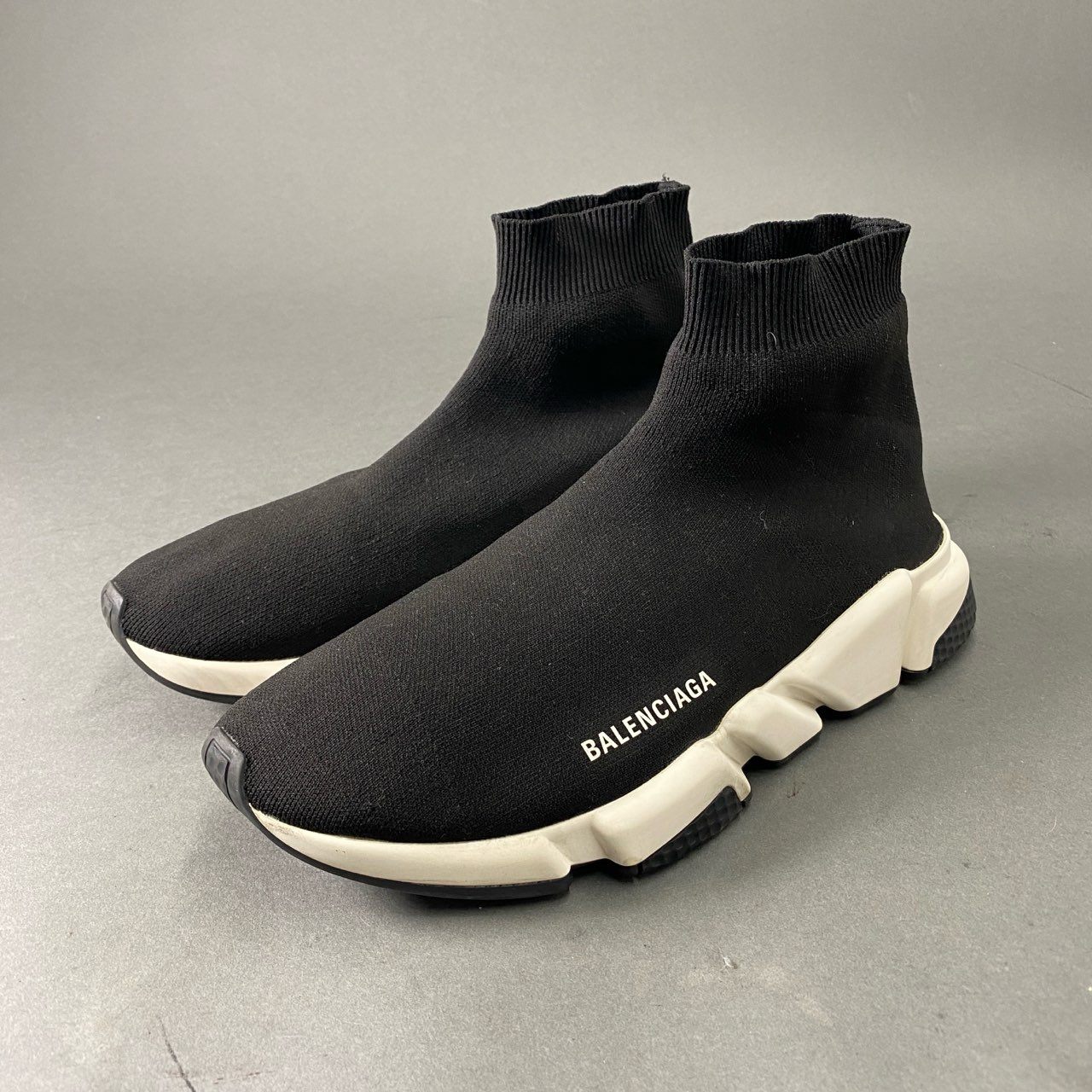 4d4 BALENCIAGA バレンシアガ SPEED スピード ソックススニーカー 28.5cm ブラック シューズ イタリア製