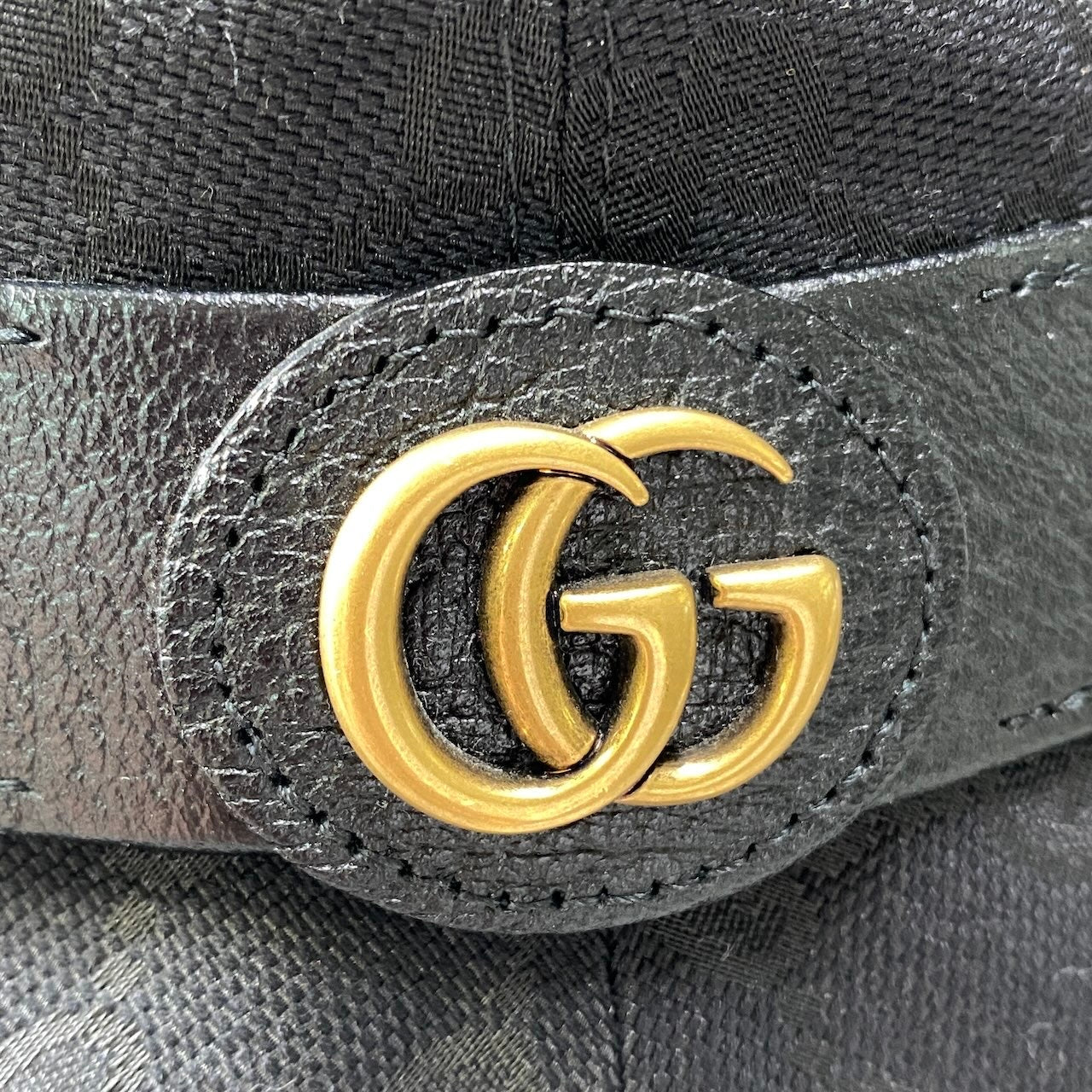 g11 GUCCI グッチ GGキャンバス フェドラ バケットハット GG Canvas Fedora Bucket Hat L 59cm ブラック 帽子