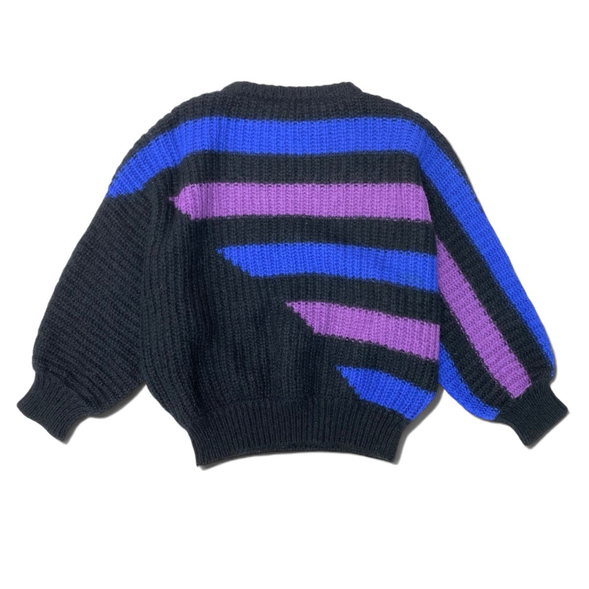 92h3 Christian Dior クリスチャンディオール ドルマンスリーブ ニットセーター ローゲージニット ブラック ブルー パープル レディースo07t
