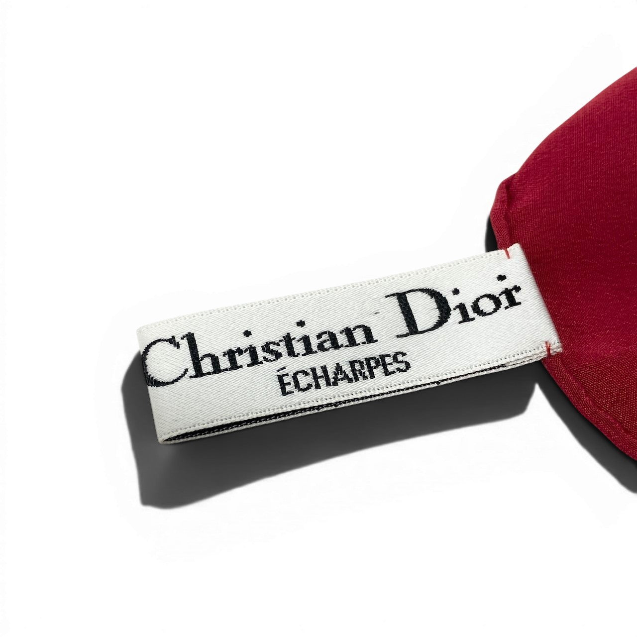 d22 Christian Dior クリスチャンディオール スカーフ バンダナ トロッター柄 レッド ネイビー コットン100％ レディース 女性用u02t