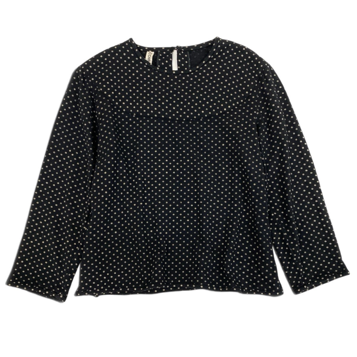 Ai4 COMME des GARCONS 80's～90's アーカイブ ブラウスカットソー ドット柄 ブラック レディース 女性用u02t
