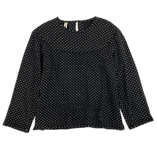Ai4 COMME des GARCONS 80's～90's アーカイブ ブラウスカットソー ドット柄 ブラック レディース 女性用u02t