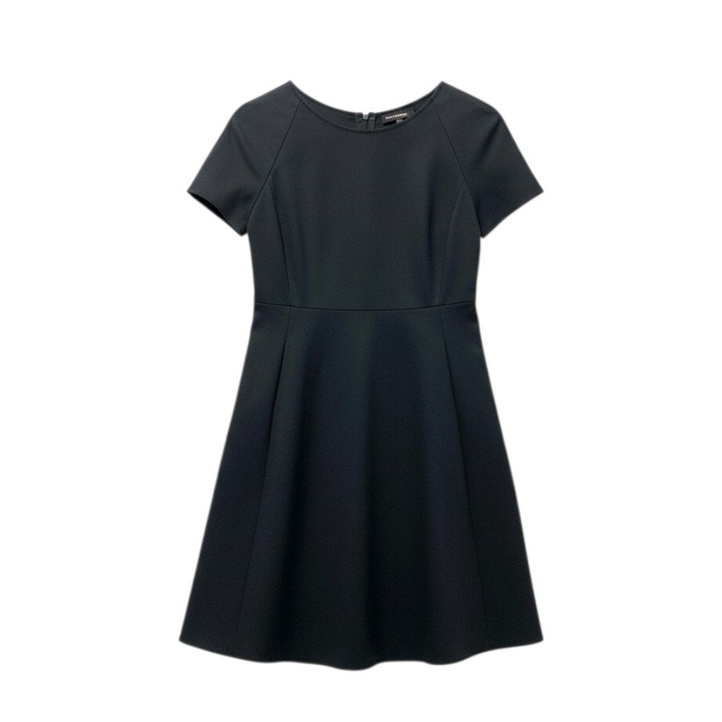 6c20 《極美品》 EMPORIO ARMANI エンポリオアルマーニ キャップスリーブ 半袖ワンピース 膝丈ワンピース 42 ブラック 2023年u02t