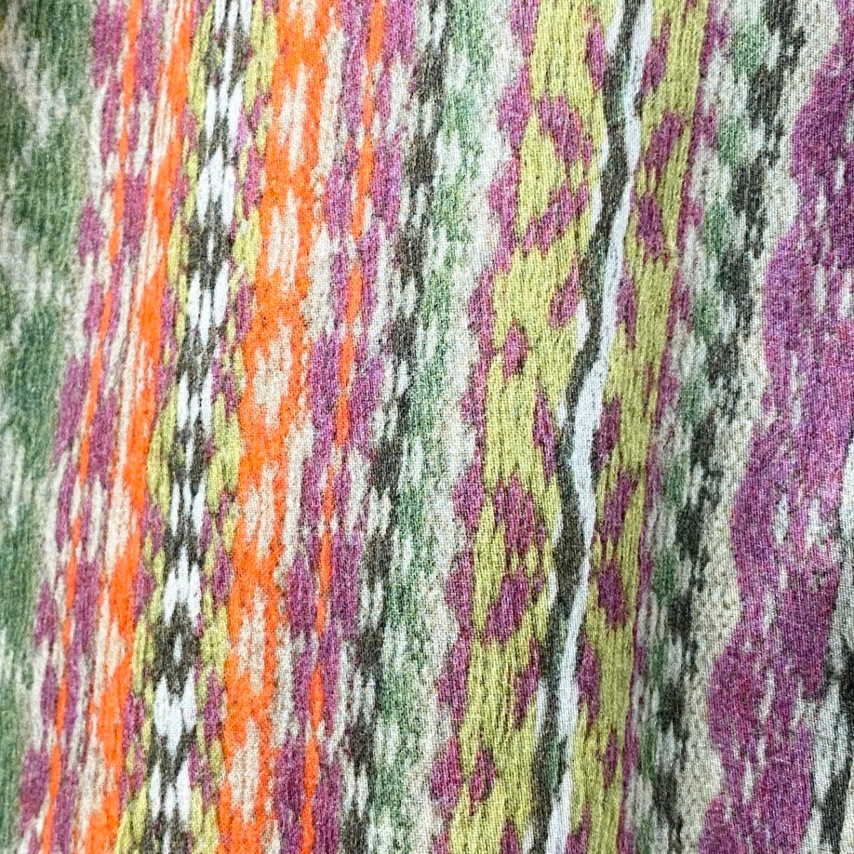83e15【美品】ETRO エトロ ロングスリーブシャツ 総柄 ストライプ イタリア製 ３XLサイズ マルチカラー コットン100％ メンズ 男性用u02t