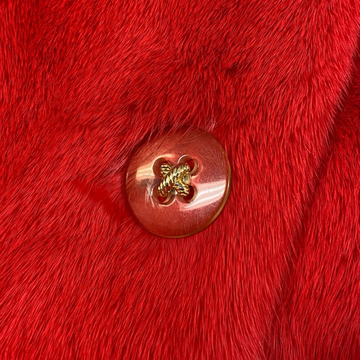 20k2《超希少》 Pellicce Moda ペリーチェモーダ 染めミンク チューブトップ ワンピース レッド 最高級本毛皮 MINK FUR ドレスt18r