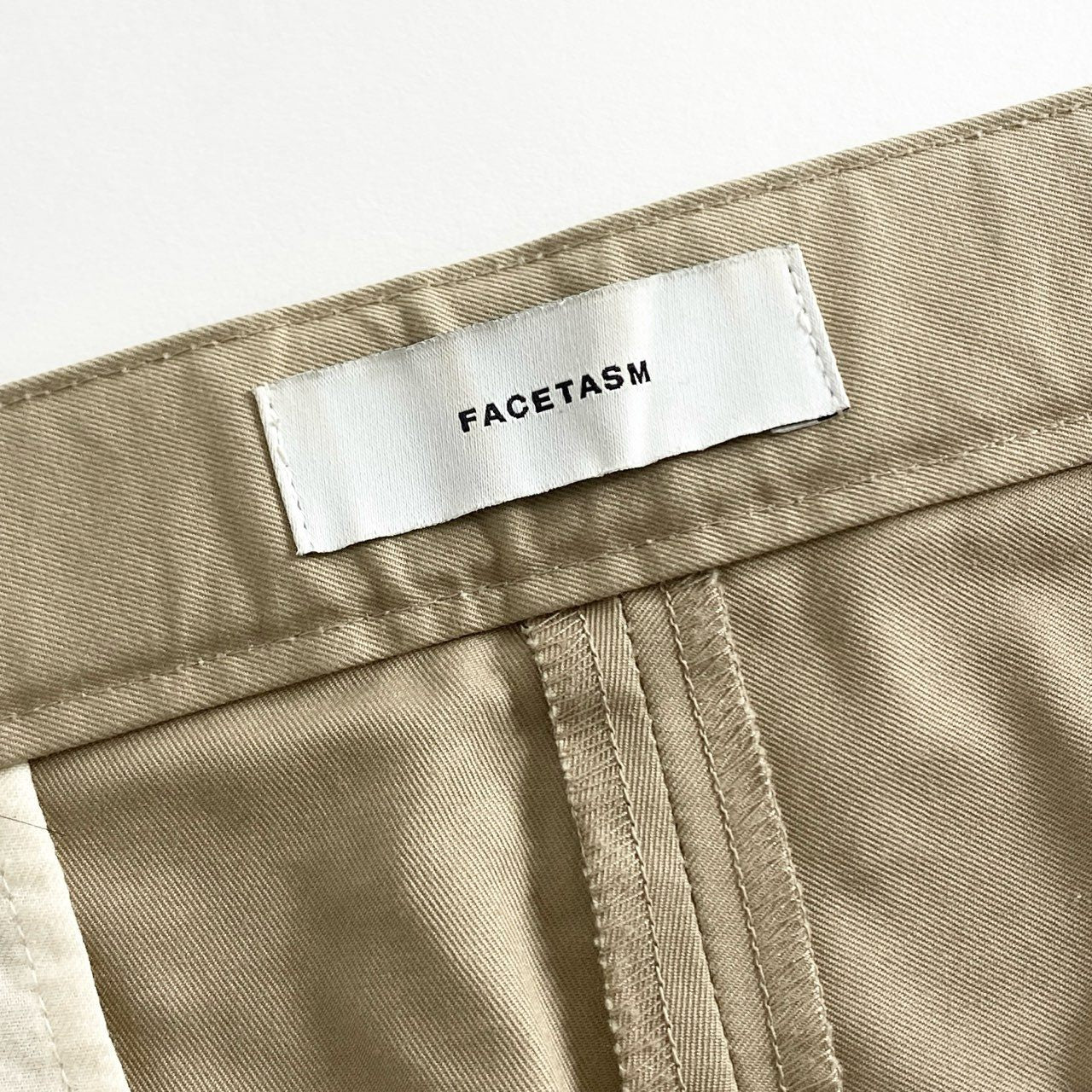 57e11 FACETASM ファセッタズム BMX CUT OFF CHINO PANTS カットオフ チノパンツ ボトムス MRC-PT-M02 3 ベージュ コットン 日本製