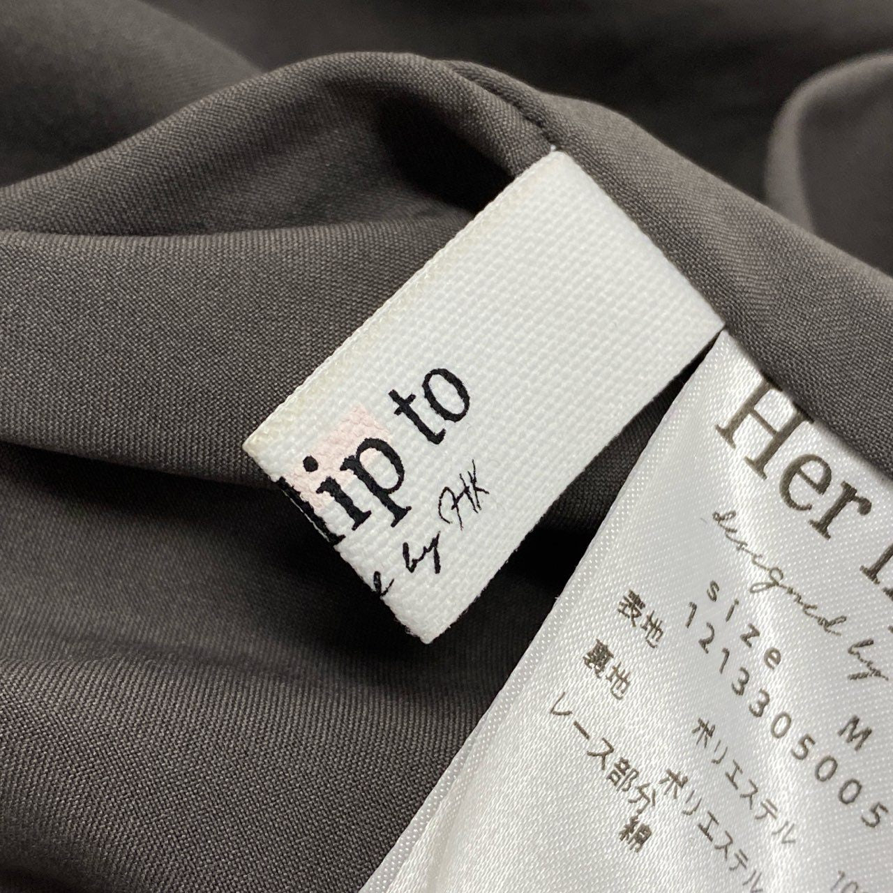 17k9 Her Lip To ハーリップトゥ ノースリーブ ティアードワンピース ドレス ドット柄 1213305005 M オリーブ レディースo07t