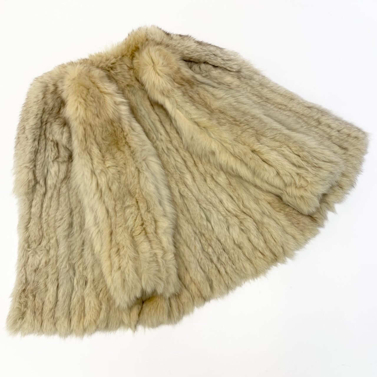 14c21 SAGA FOX サガフォックス 銀サガ ブルーフォックス ファーコート サイズ9 ホワイト 本毛皮 Blue Fox Fur Coatt18r