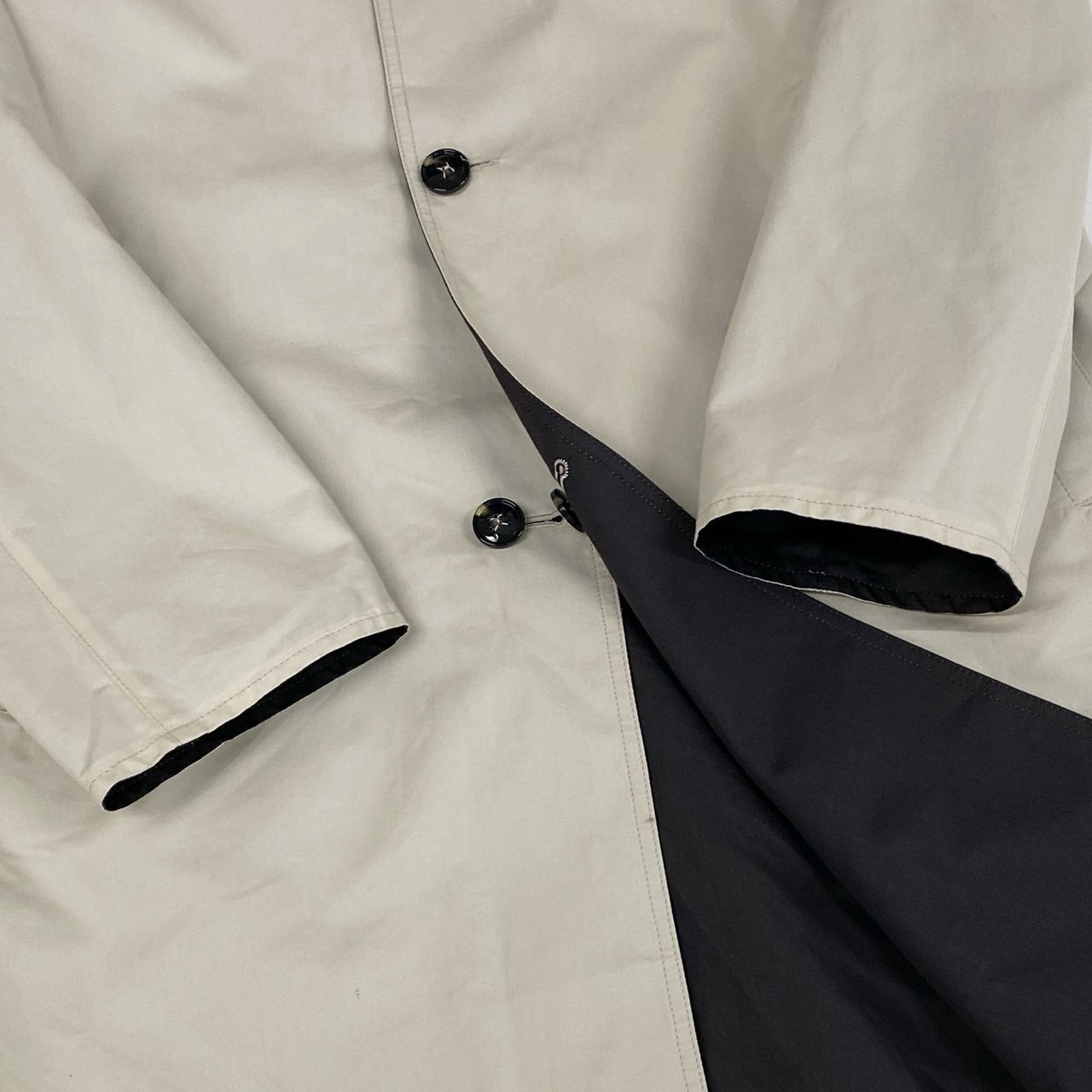9j6 Kiton キトン キートン イタリア製 大きいサイズ リバーシブル ロングコート 56 XXXLサイズ ブラウン ベージュ メンズo07t