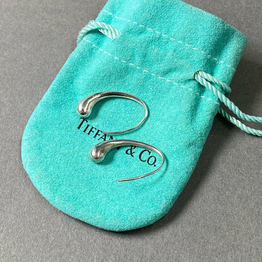 Pf16-3 TIFFANY&Co ティファニー エルサペレッティ ティアドロップ ピアス シルバー 925 Silver イヤリング ジュエリー