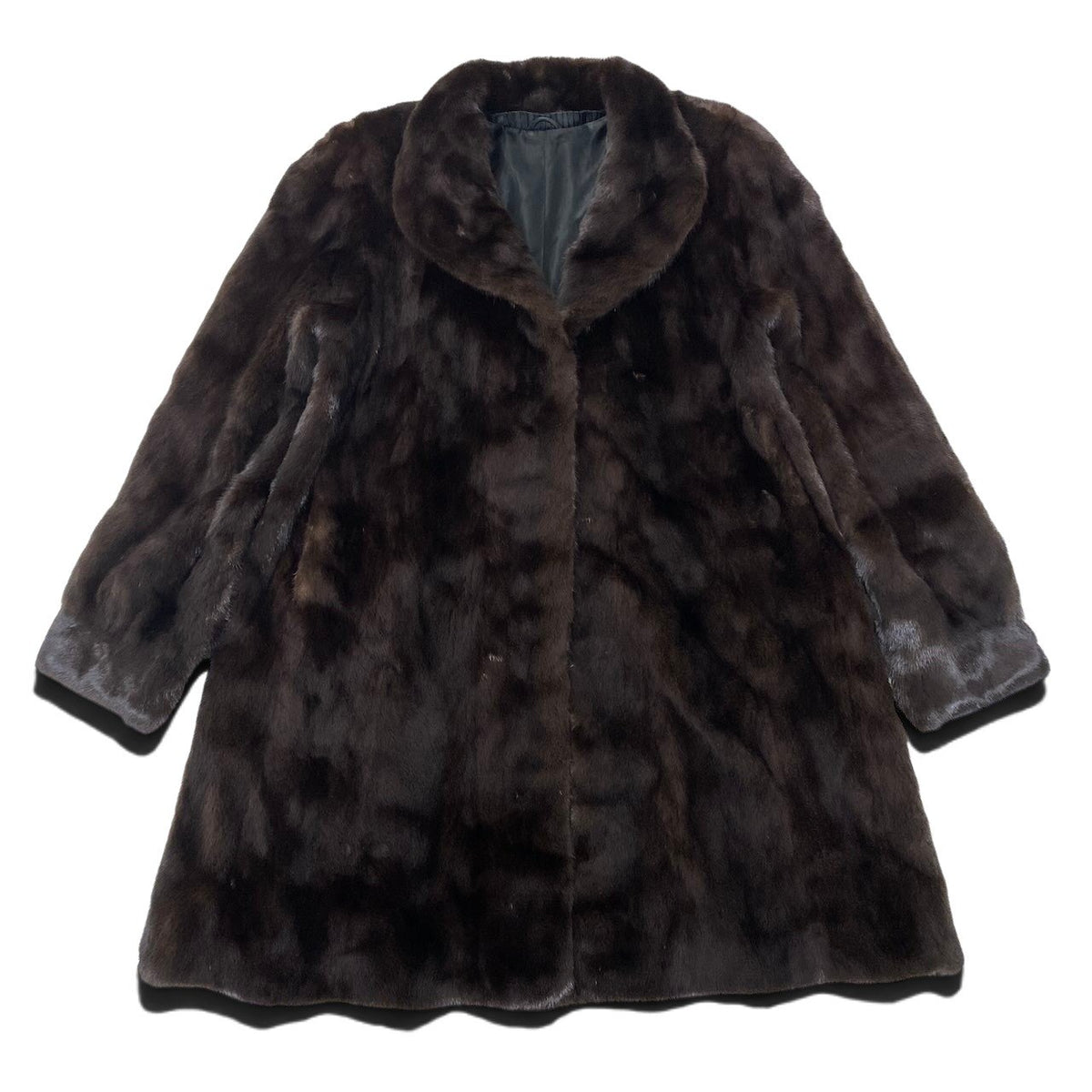 12i21 BLACKGLAMA ブラックグラマ ダークミンク ロングコート サイズF ダークブラウン 最高級本毛皮 Dark Mink Fur Long Coat リアルファーt18r