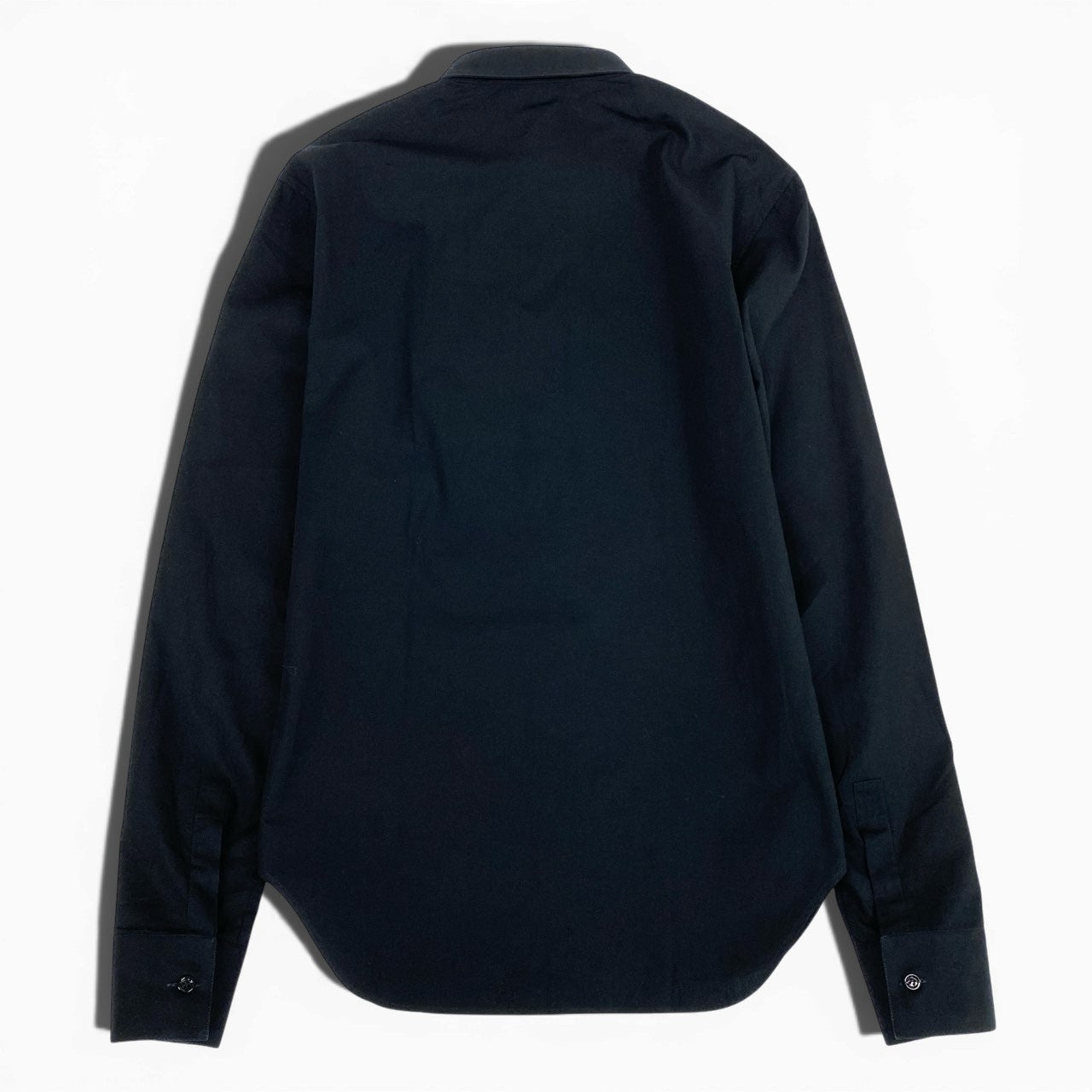 13l27 Dior HOMME ディオールオム 2007AW エディ期 長袖シャツ ドレスシャツ トップス 39 ブラック コットン メンズ 男性用u02t