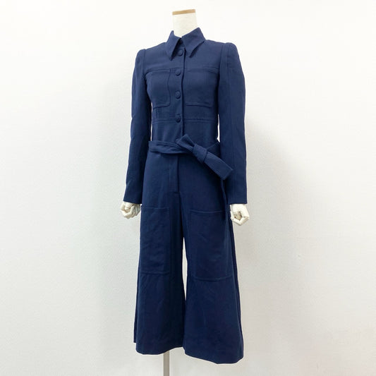 1g2 STELLA McCARTNEY ステラマッカートニー ジャンプスーツ オールインワン オーバーオール 長袖 イタリア製 サイズ34 ネイビー レディース 女性用