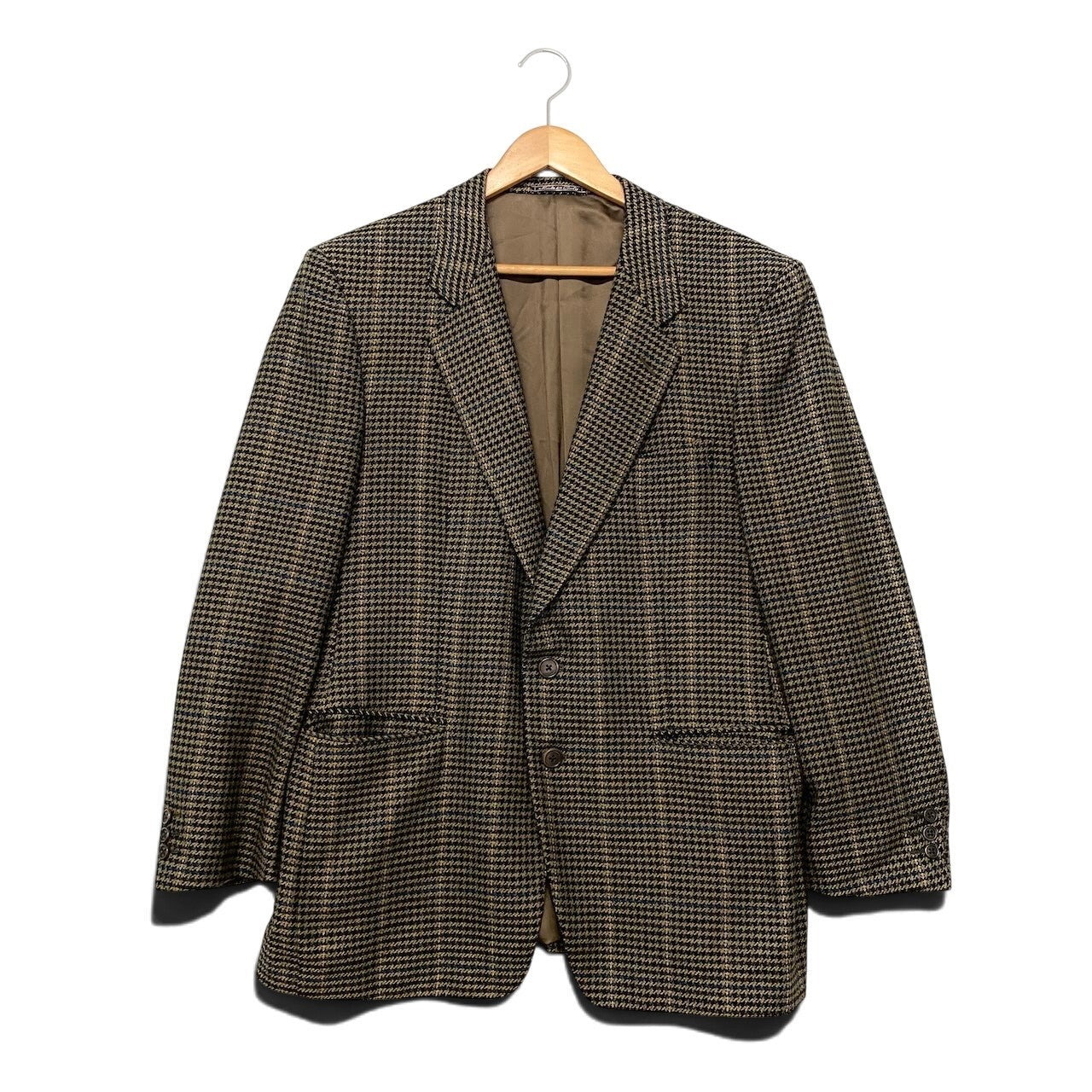 78h21 Ermenegildo Zegna エルメネジルドゼニア テーラードジャケット 千鳥格子 サイズ54 マルチカラー カシミヤ100％ メンズ 紳士服o07t