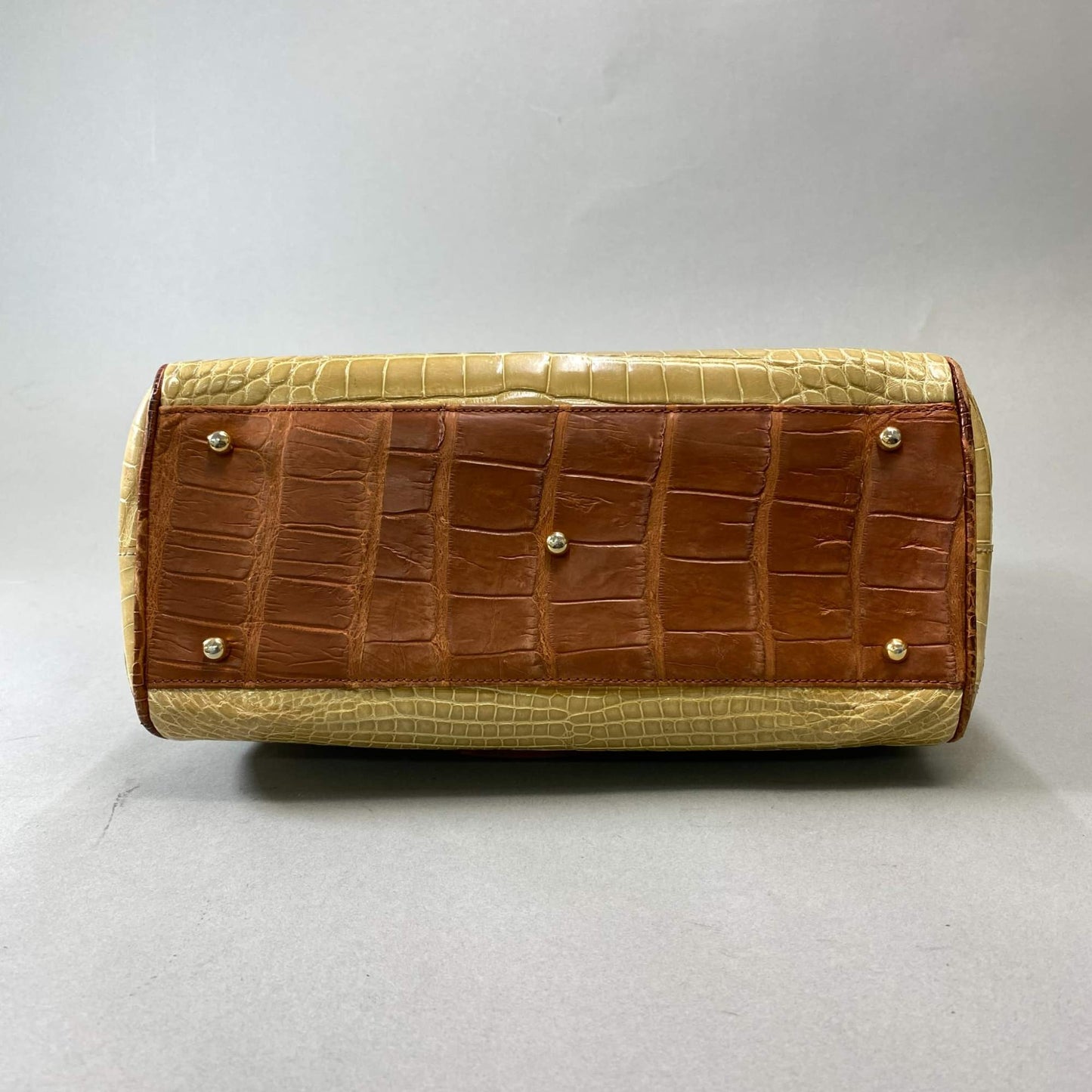 AL10 NICO MARTELLI ニコマルテリ シャイニングクロコ クロコバッグ トートバッグ ハンドバッグ ベージュ ブラウン レディースk02i