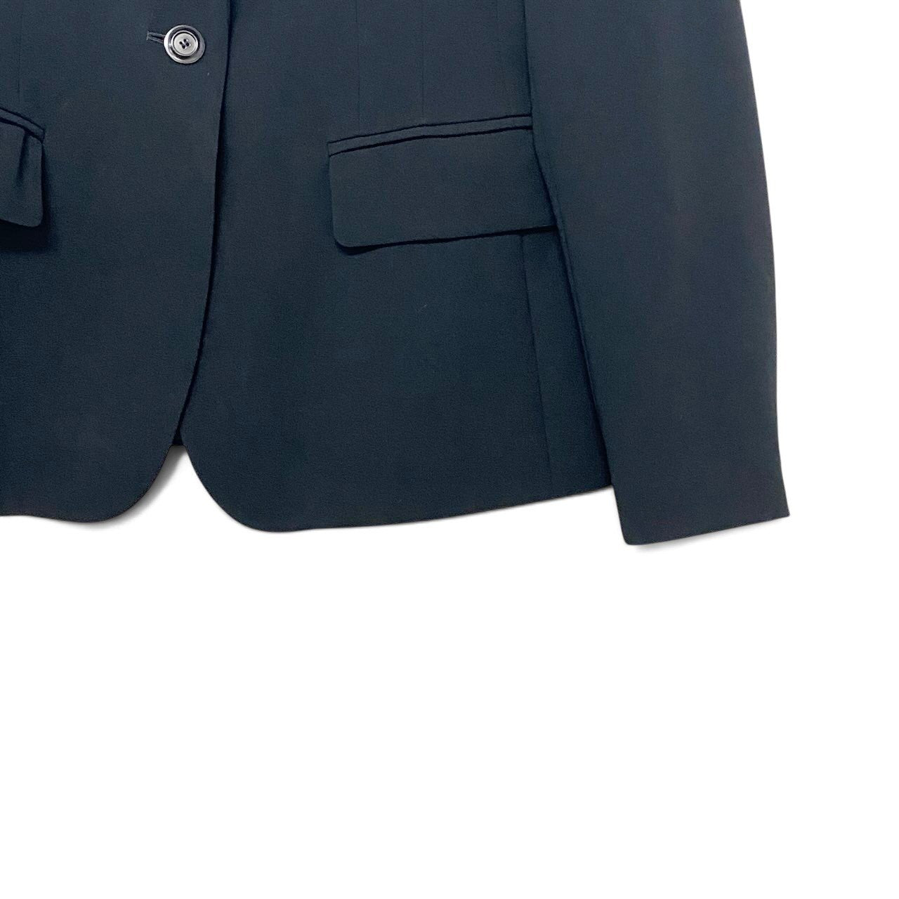 62i1 【美品】 MaxMara STUDIO マックスマーラ ステュディオ テーラードジャケット フォーマル サイズ42 ブラック レディース 女性用u02t
