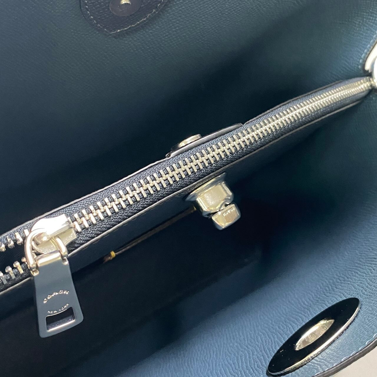 f12《美品》 COACH コーチ ウィロウ ワンショルダーバッグ Willow Shoulder Bag L2232 / C2590 ブルーt18r