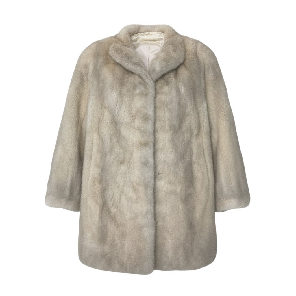 93i19 THE AMERICAN FUR AWARDS パールミンク ファーコート AMERICAN ULTRA F ホワイト 最高級本毛皮 Pearl Mink Fur Coatt18r