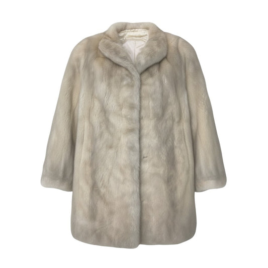93i19 THE AMERICAN FUR AWARDS パールミンク ファーコート AMERICAN ULTRA F ホワイト 最高級本毛皮 Pearl Mink Fur Coatt18r