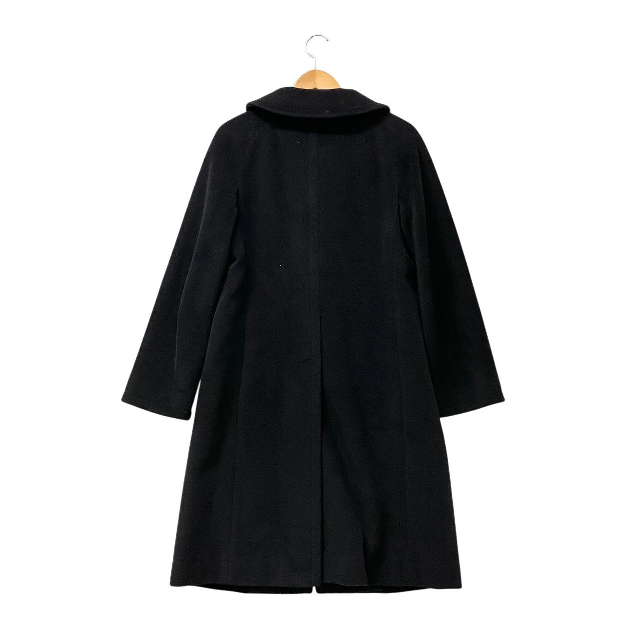 85g5 Max Ｍara マックスマーラ ステンカラーコート ロングコート イタリア製 サイズ40 ブラック ウール100％ レディース 女性用u02t
