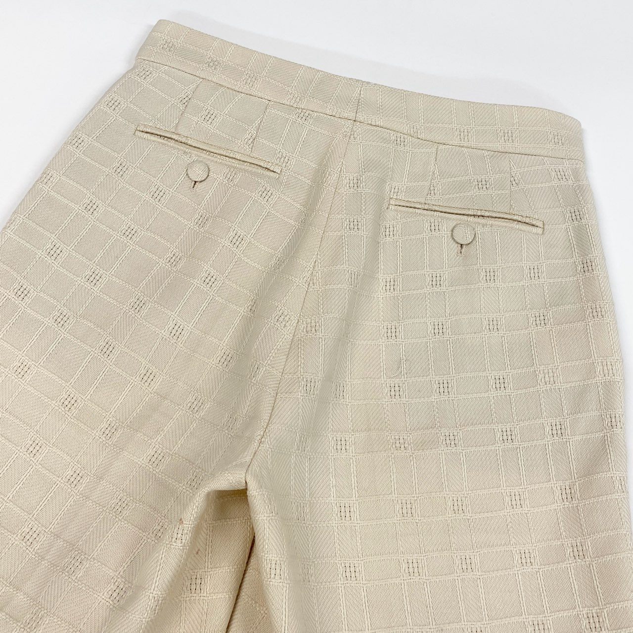 Ed10 GUCCI グッチ ホースビットチェーン ツイード ショートパンツ 631499 サイズ38 アイボリーu02t