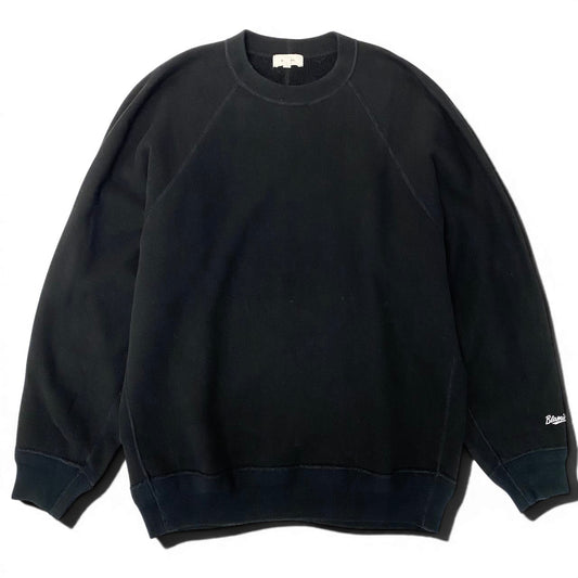 20d30 BLAMINK ブラミンク 吊裏毛ロゴロングスリーブプルオーバー スウェット トップス  7912-222-0034 サイズ1 ブラック コットン100％ レディース 女性服u02t