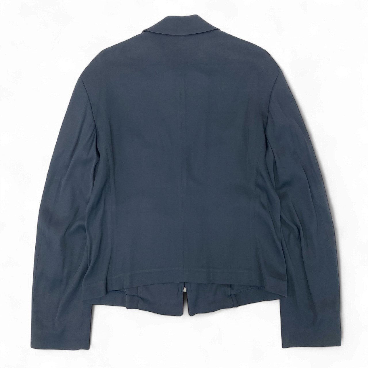 79k21 ISSEY MIYAKE MEN イッセイミヤケ ギャバジン フルジップ ジャケット 伸縮ストレッチ メンズ 紳士服 ネイビーu02t