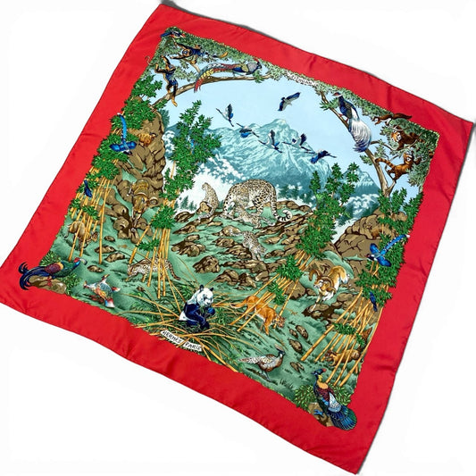 b20 HERMES エルメス Carre 90 Sichuan Scarf 四川省 カレ90 スカーフ Animal Printt18r