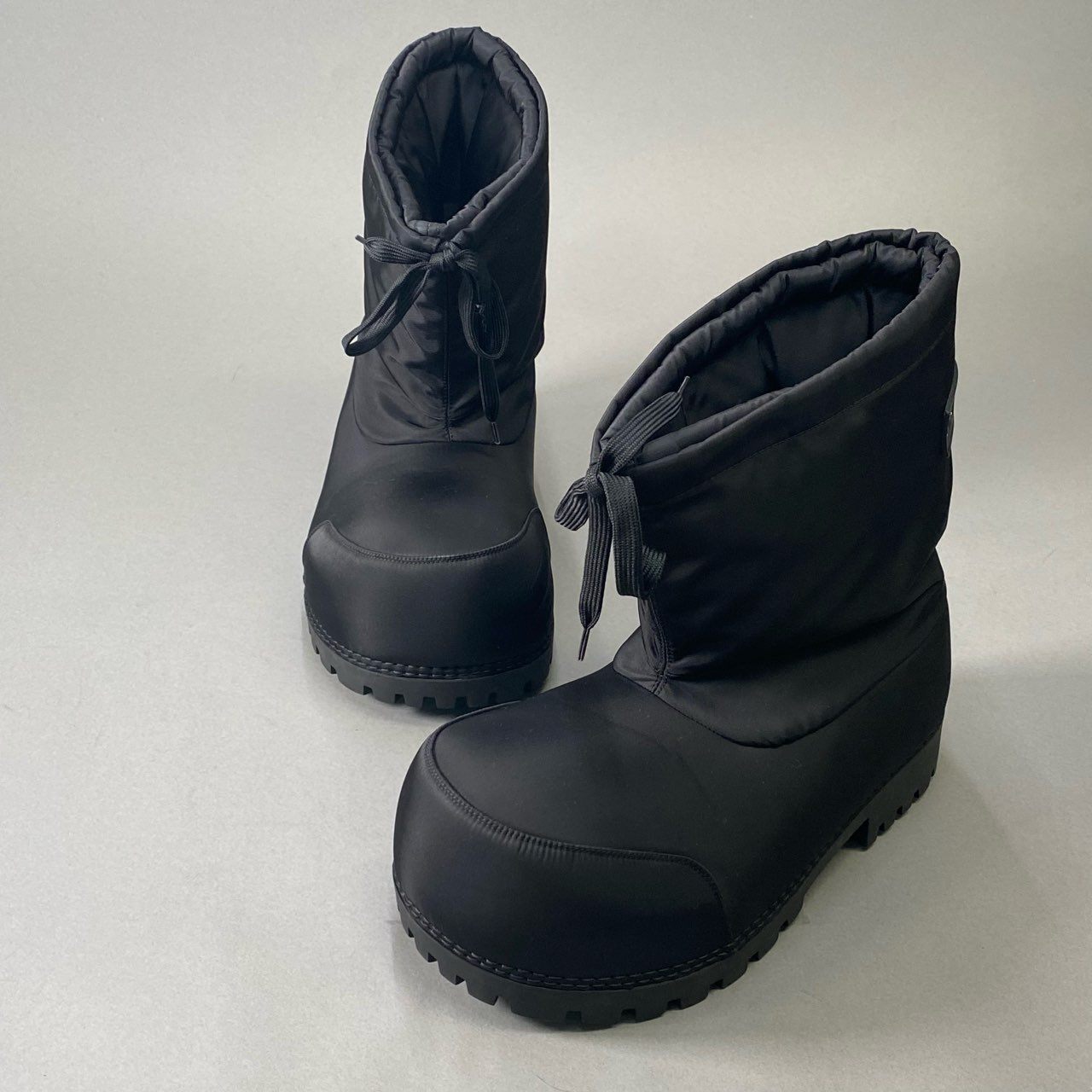 6i18 BALENCIAGA バレンシアガ Alaska Boots アラスカブーツ 39/40 ブラック プラットフォーム 箱 保存袋有 SKIWEAR スノーブーツ シューズt18r