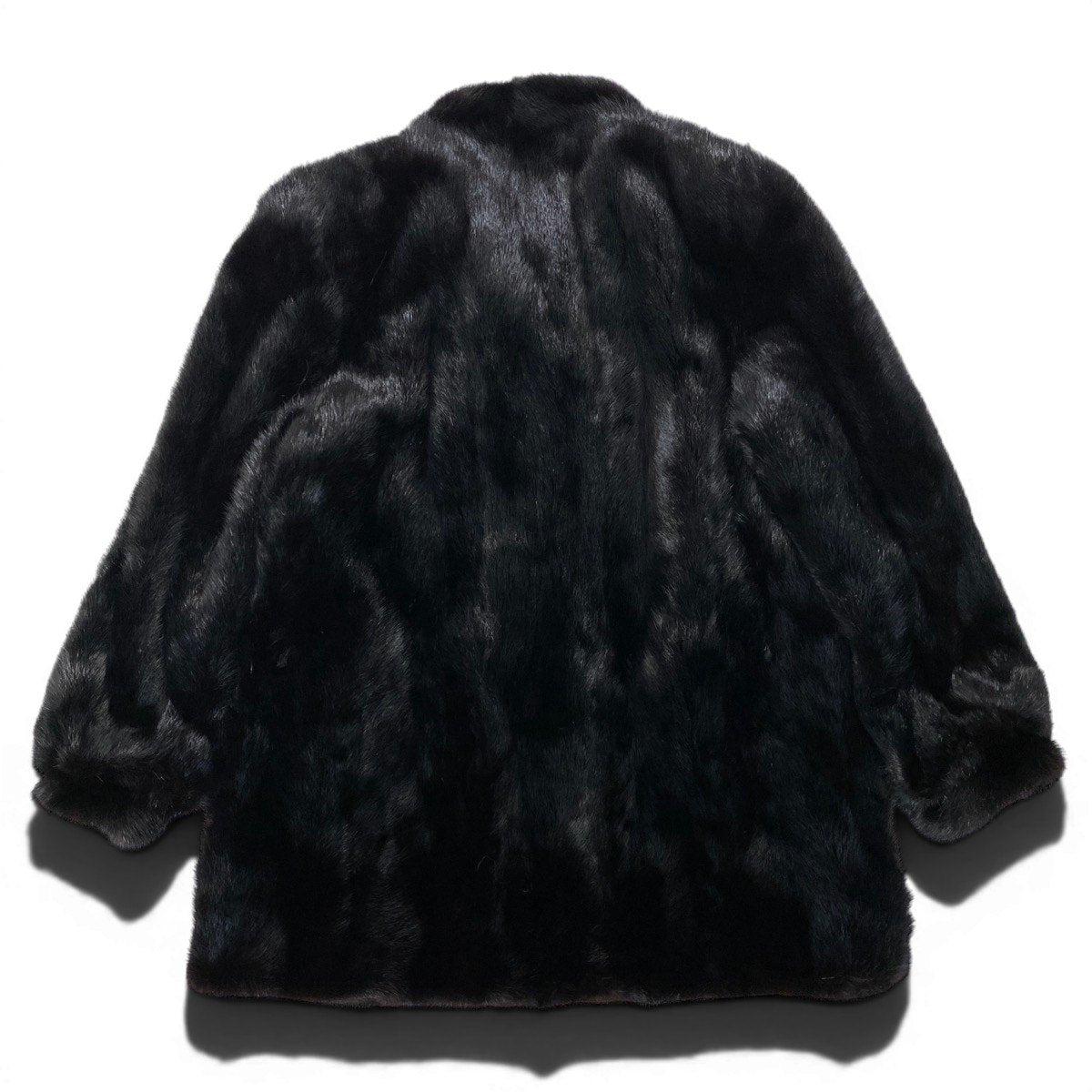 92h8 SAGA MINK サガミンク 銀サガ 逆毛 ダークミンク ファーコート サイズ13 ブラック 最高級本毛皮 Mink Fur Coatt18r