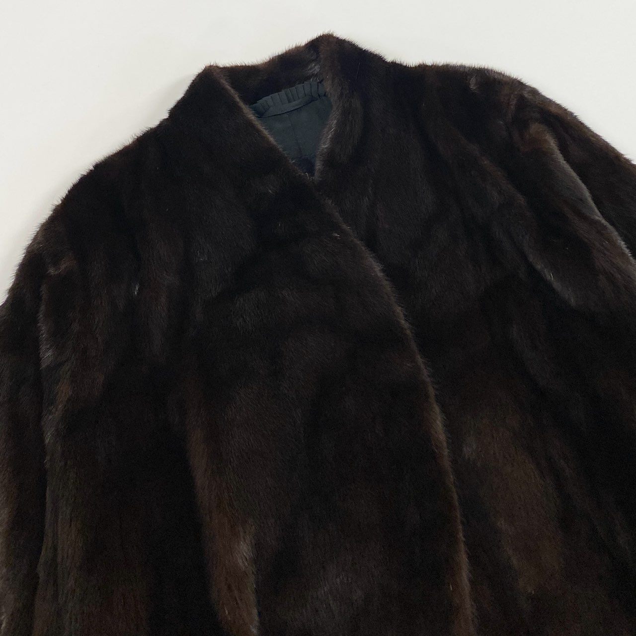 31a21 Clair de Lune by EMBA エンバ サークル型 グラマミンク コート サイズF ブラウン 最高級本毛皮 Glama Mink Fur Coatt18r