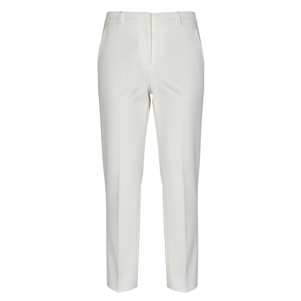 29d16 【未使用タグ付】 2025年 Max Mara マックスマーラ ペーニョ ビスコース ジャージー クロップドパンツ ストレッチパンツ ボトムス 1786025106 サイズ42 006 ホワイト レディース 女性用u02t