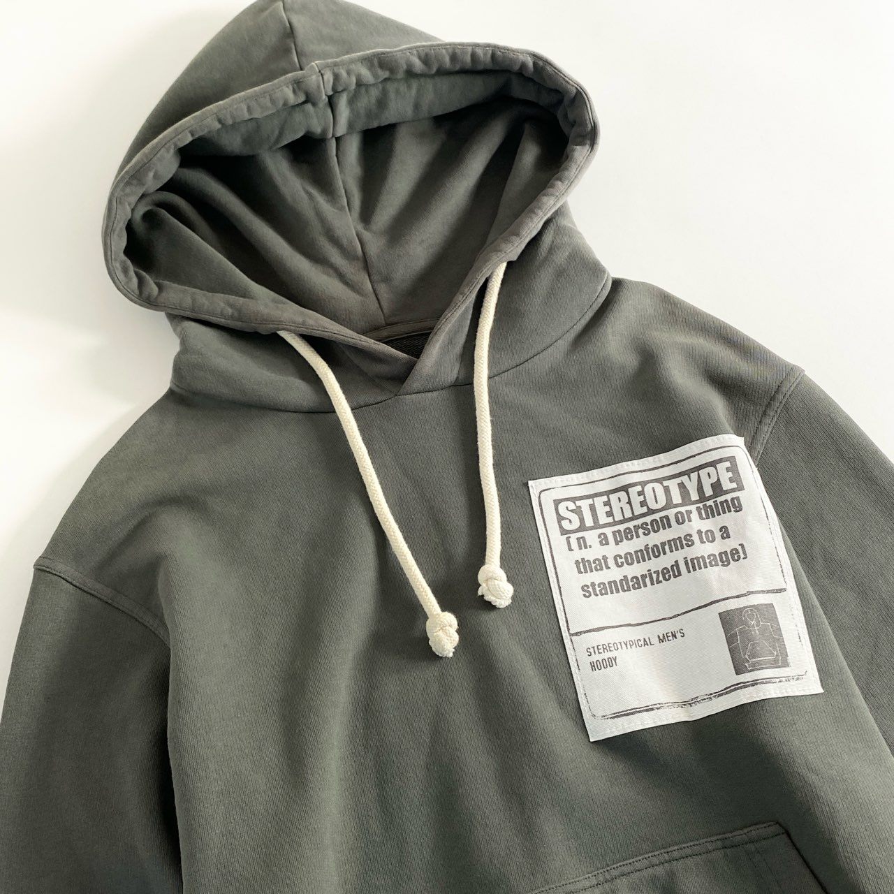 58e11 Maison Margiela メゾンマルジェラ STEREOTYPE プルオーバー フーディ パーカーS30GU0068 46 グリーン コットン トルコ製