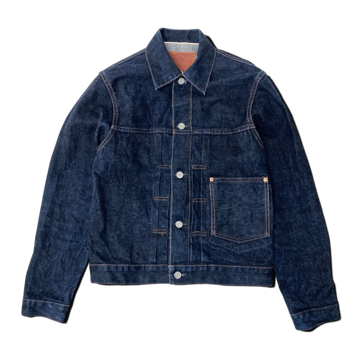 30h22 DOUBLE RL ダブルアールエル RRL 1st デニムジャケット サイズS インディゴ TYPE 1 JACKET Gジャン Ralph Laurent18r