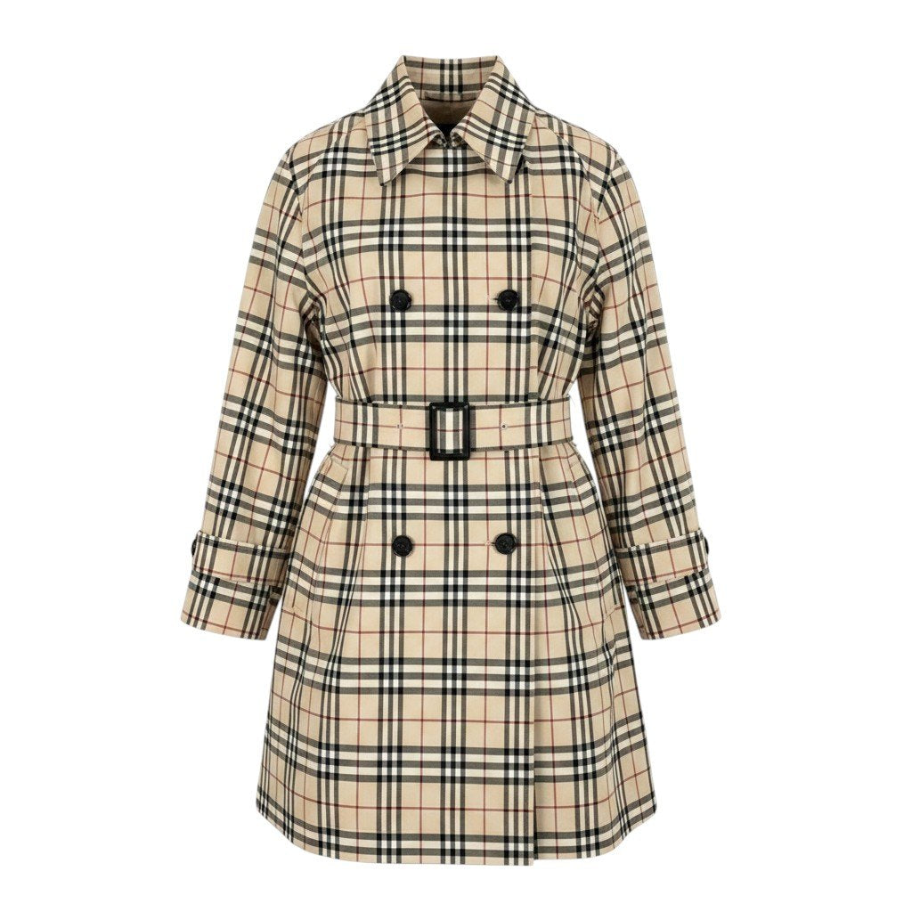 Ii4 【美品】BURBERRY LONDON ノバチェック ショート丈ジャケット 15サイズ ベージュ レディース 女性用u02t