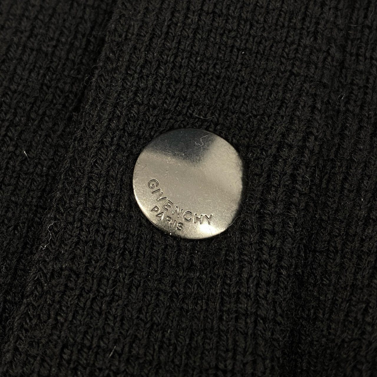 5L17 GIVENCHY ジバンシィー ニット ブルゾン ジャケット アウター BM008P4Y1L Mサイズ ブラック ホワイト ウール100％ メンズk02i