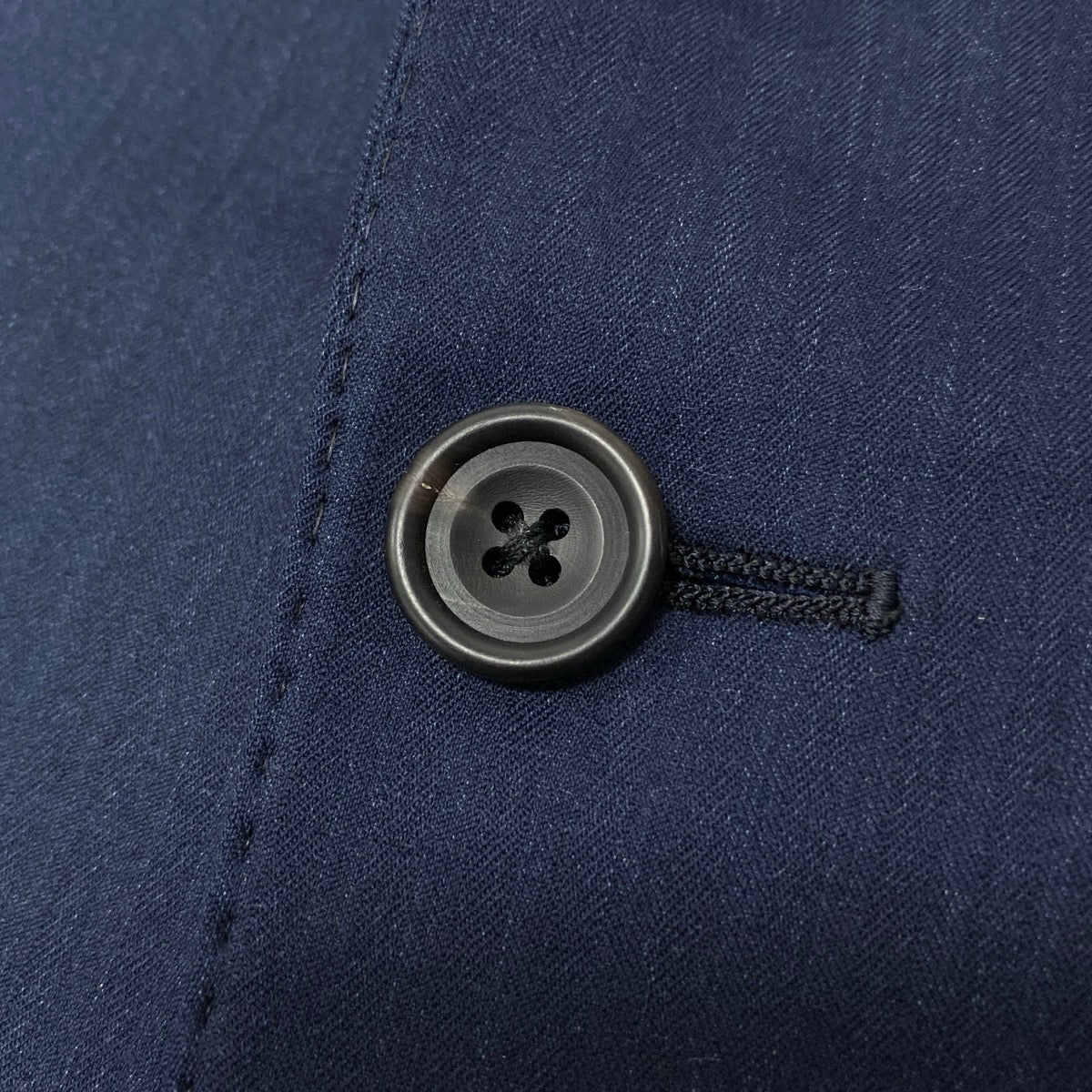 36e27 【美品】 azabu tailor 麻布テーラー Loro Piana ロロピアーナ生地 セットアップ オーダースーツ シングル 2B XLサイズ ネイビー メンズ 紳士服u02t