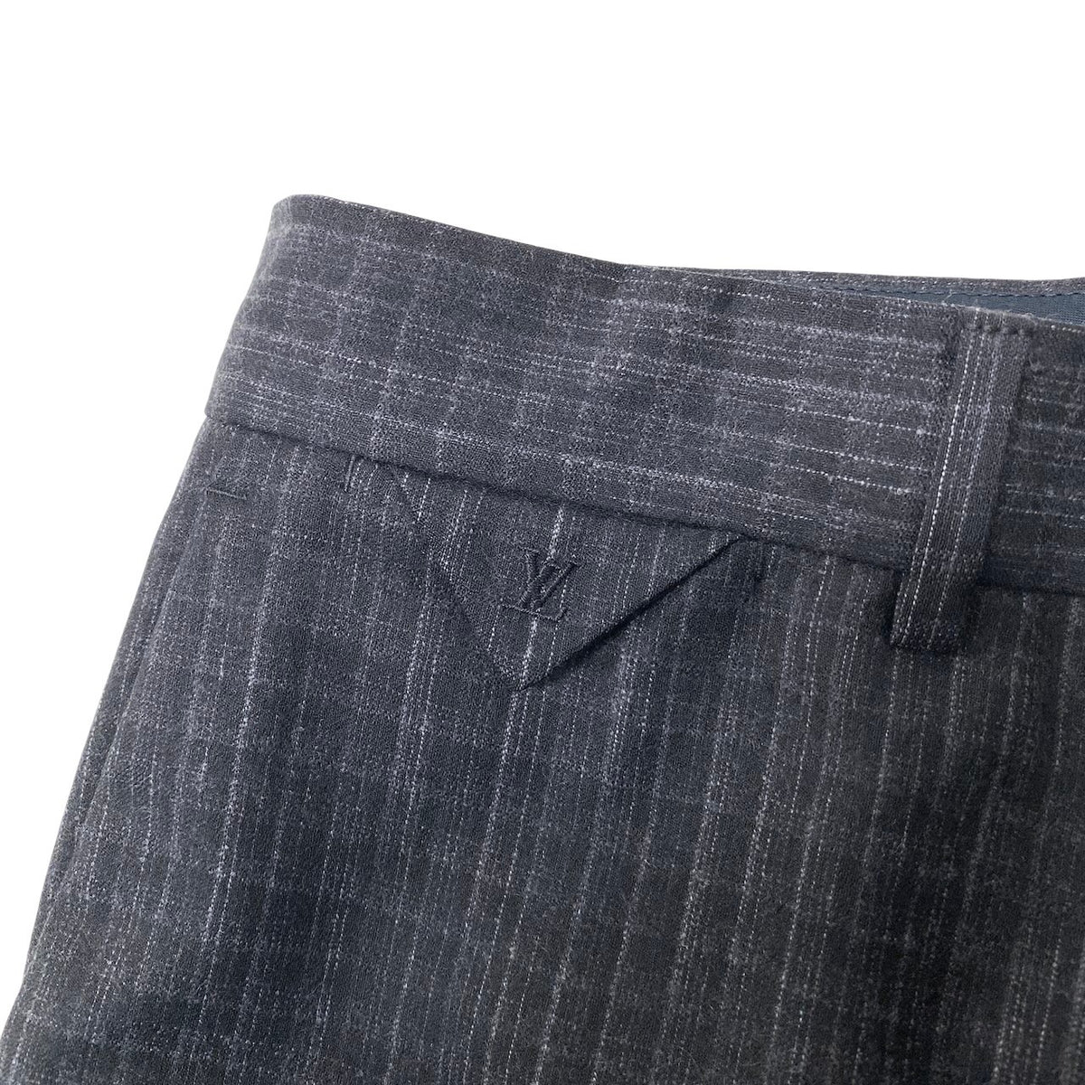 45j15 LOUIS VUITTON ルイヴィトン セットアップ シングルスーツ 2B LVロゴ 48 グレー メンズ 紳士服o07t