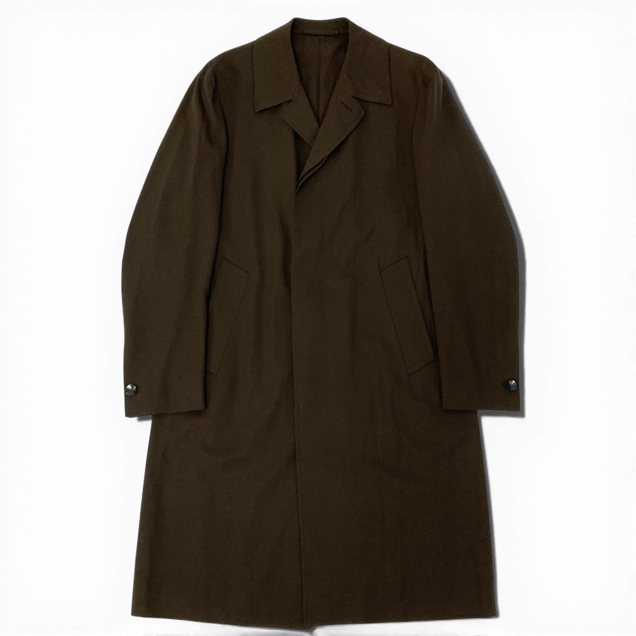 85a16 CARUSO カルーゾ betterfly ZERO COAT ゼロコート バルカラーコート サイズ50/R ブラウン メンズ 男性用 アウターk02i