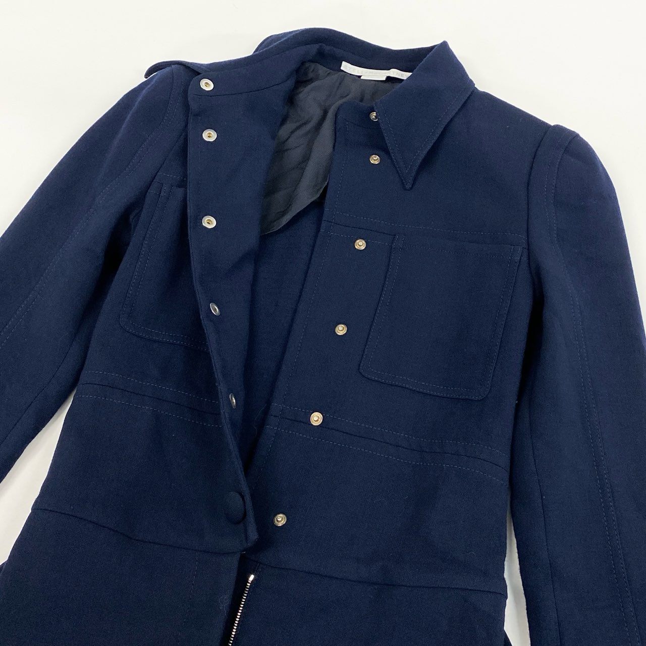1g2 STELLA McCARTNEY ステラマッカートニー ジャンプスーツ オールインワン オーバーオール 長袖 イタリア製 サイズ34 ネイビー レディース 女性用