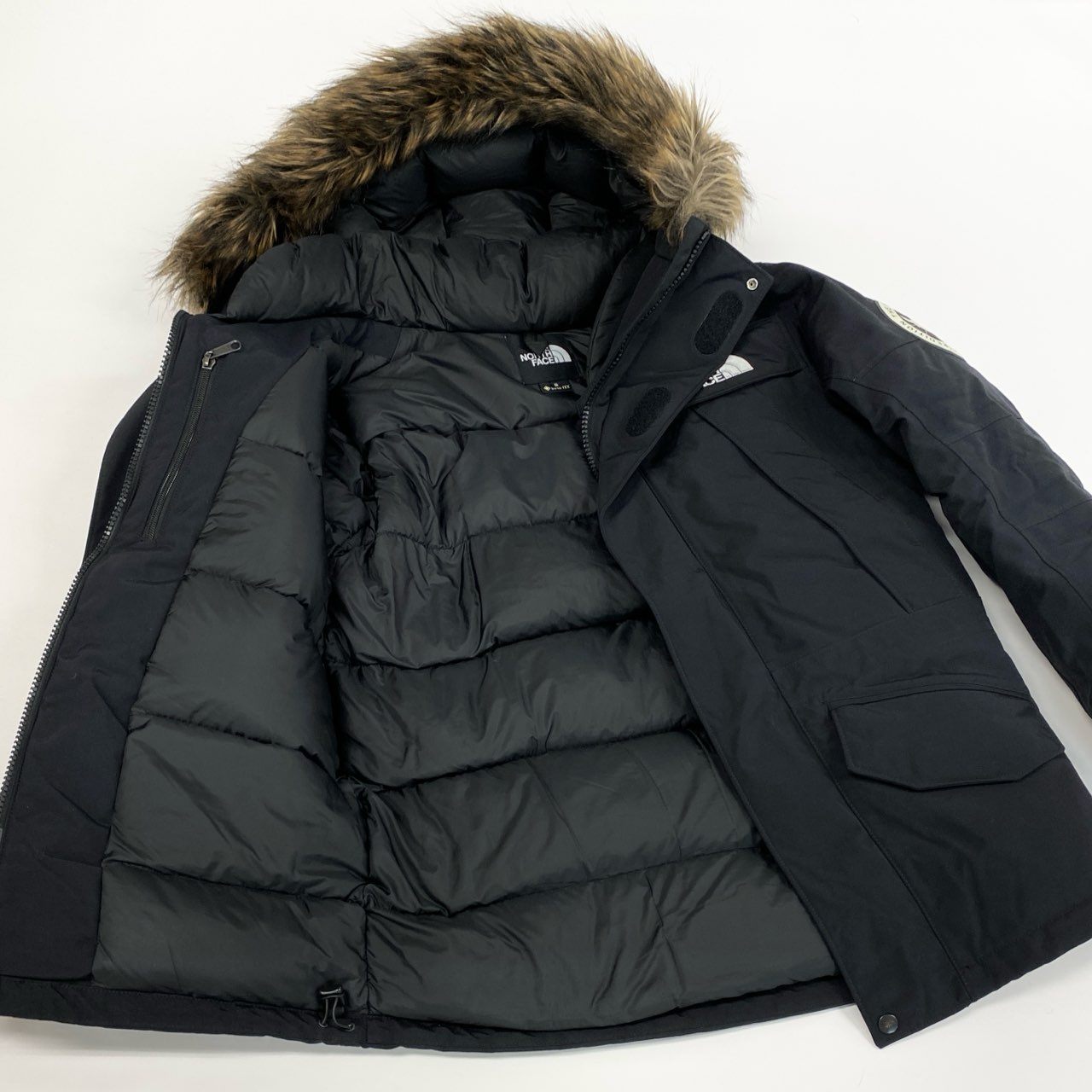 20j6 THE NORTH FACE ザ ノースフェイス NTARCTICA PARKA アンタークティカ パーカ ダウンジャケット GORE TEX ゴアテックス ND92032 S ブラック メンズo07t