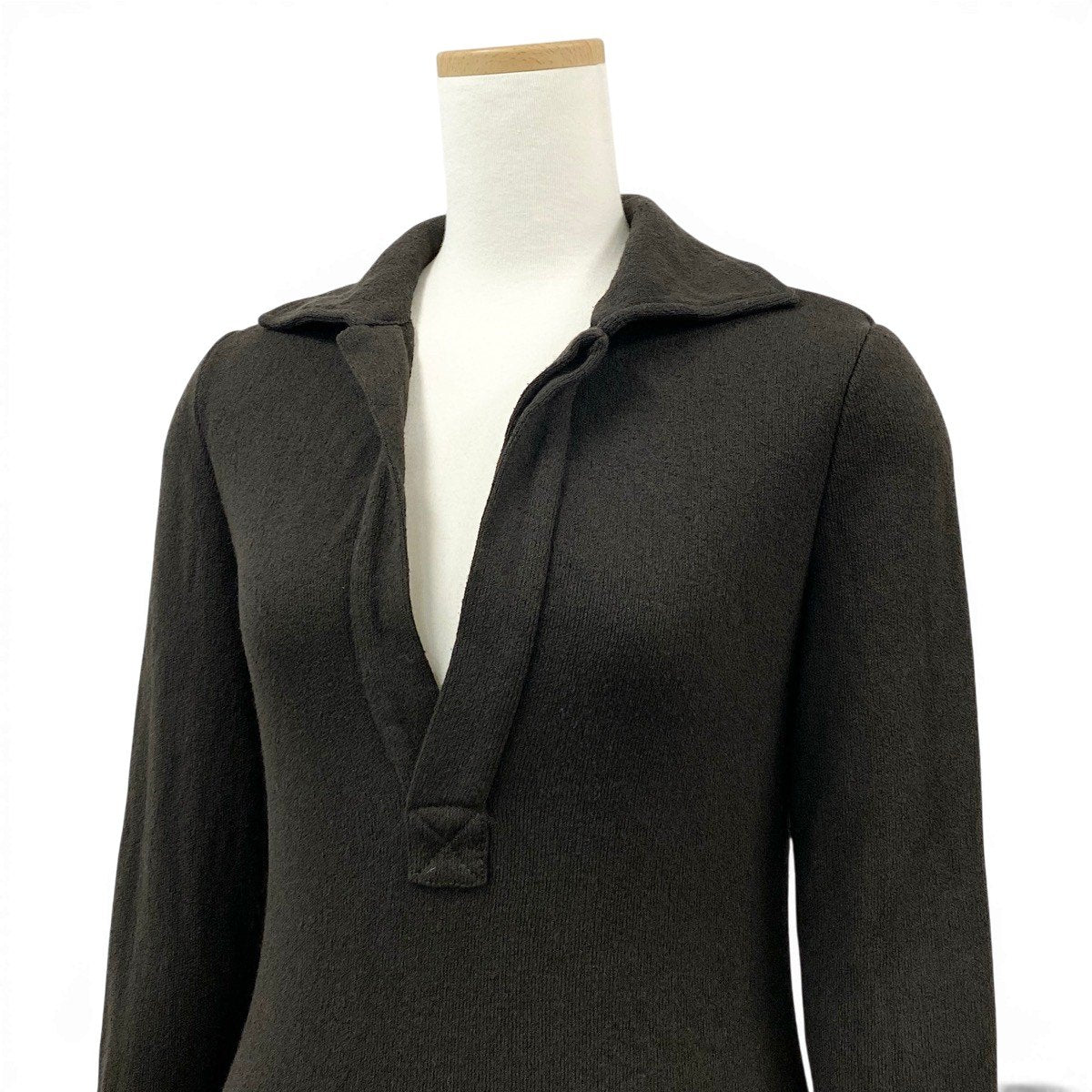 Ef29 【美品】 BOTTEGA VENETA ボッテガヴェネタ SALON01 ニットワンピース ドレスワンピース  サイズ36 ブラウン レディースk02i