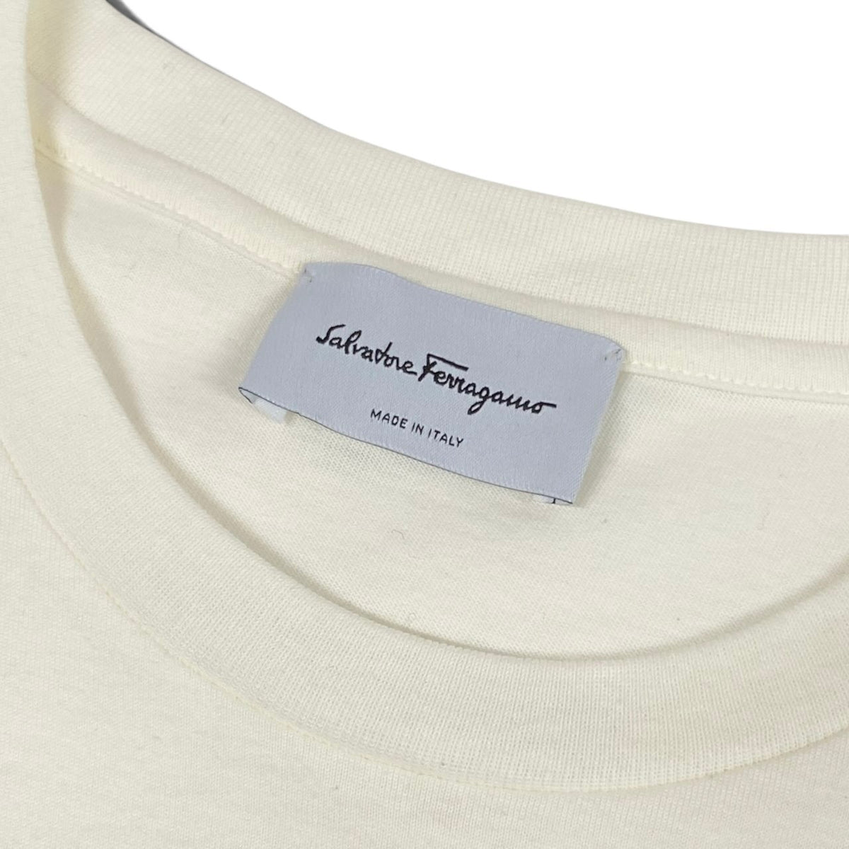 i21 Salvatore Ferragamo Tシャツカットソー フリルデザイン Mサイズ ホワイト レディース 女性用u02t