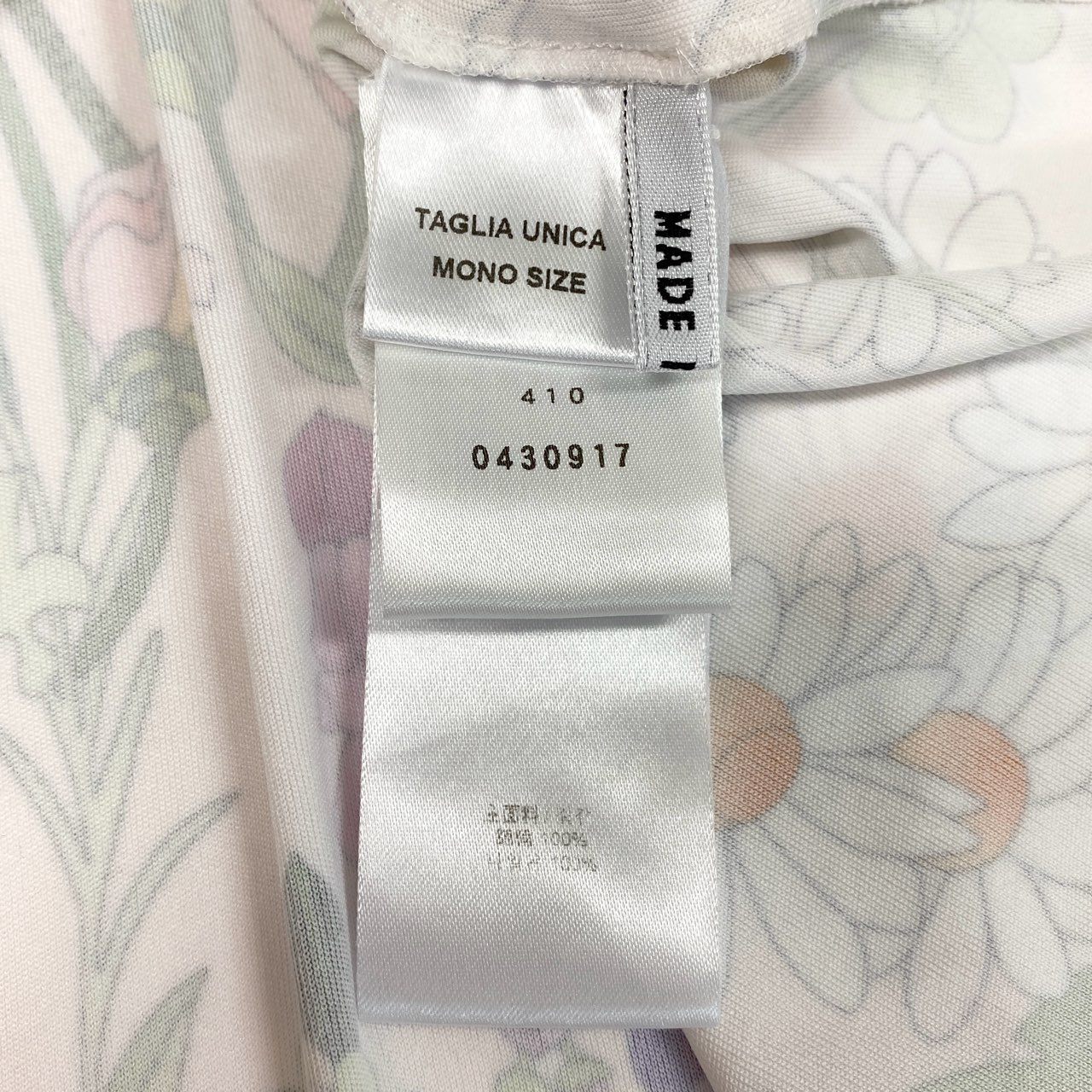 63d13 【美品】 LEONARD PARIS レオナール ドルマンスリーブ 膝丈ワンピース 美しい花柄プリント Vネック イタリア製 フリーサイズ パステルピンク ナイロン100％u02t