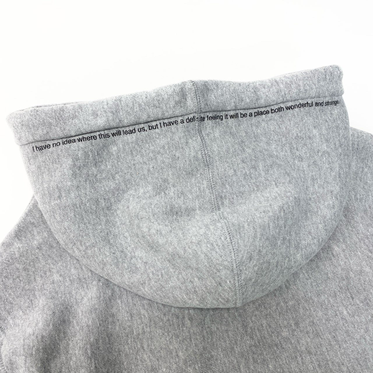 75c3 【新品保管品】UNDERCOVER アンダーカバー プルオーバーフーディー パーカー 脇リブ TPJQパッチ ZIPデザイン UC2D4801-1 2サイズ グレー コットン100％ メンズ 男性用o07t