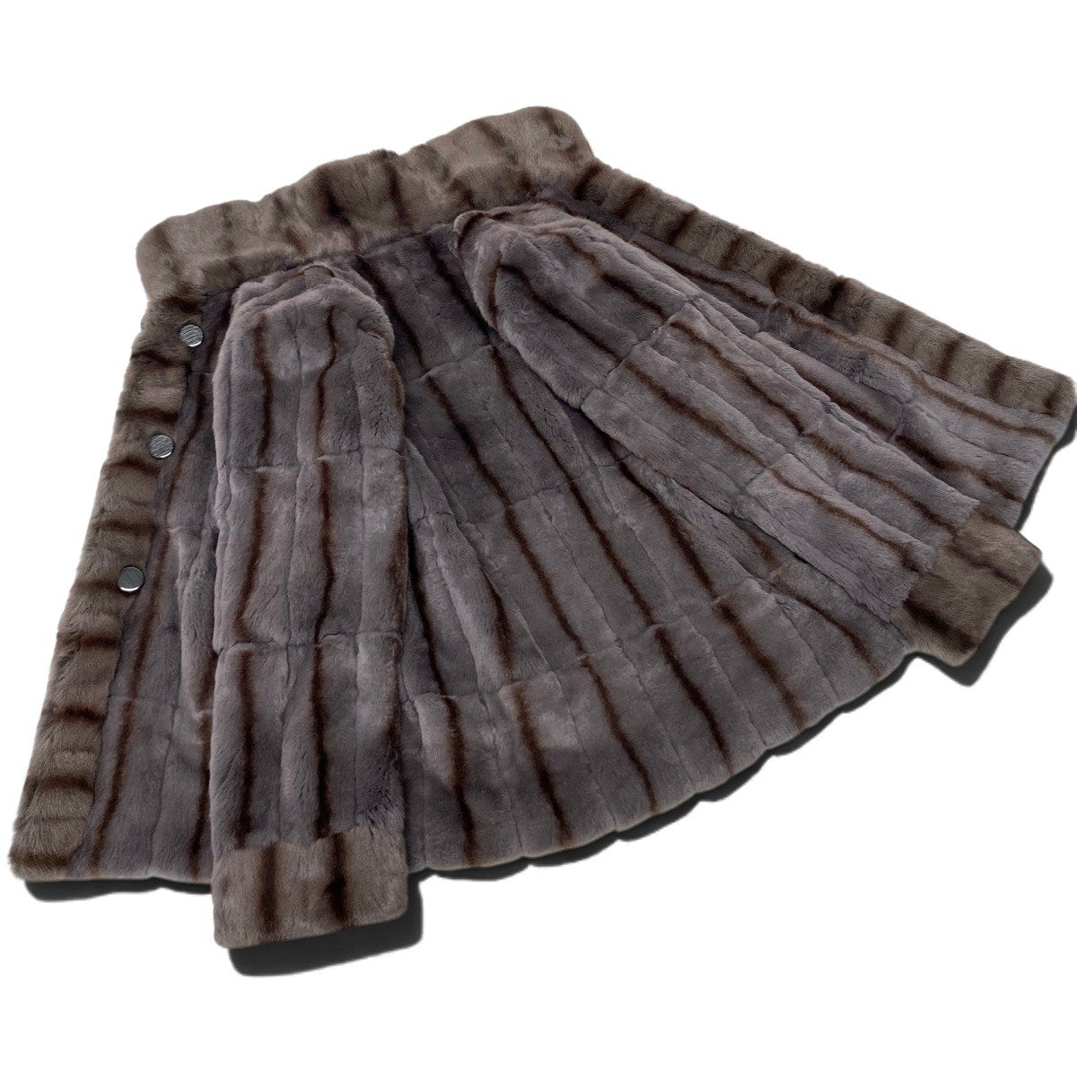 14i20 染め リスファー リバーシブルコート サイズF 本毛皮 Squirrel Fur Coat リアルファーt18r