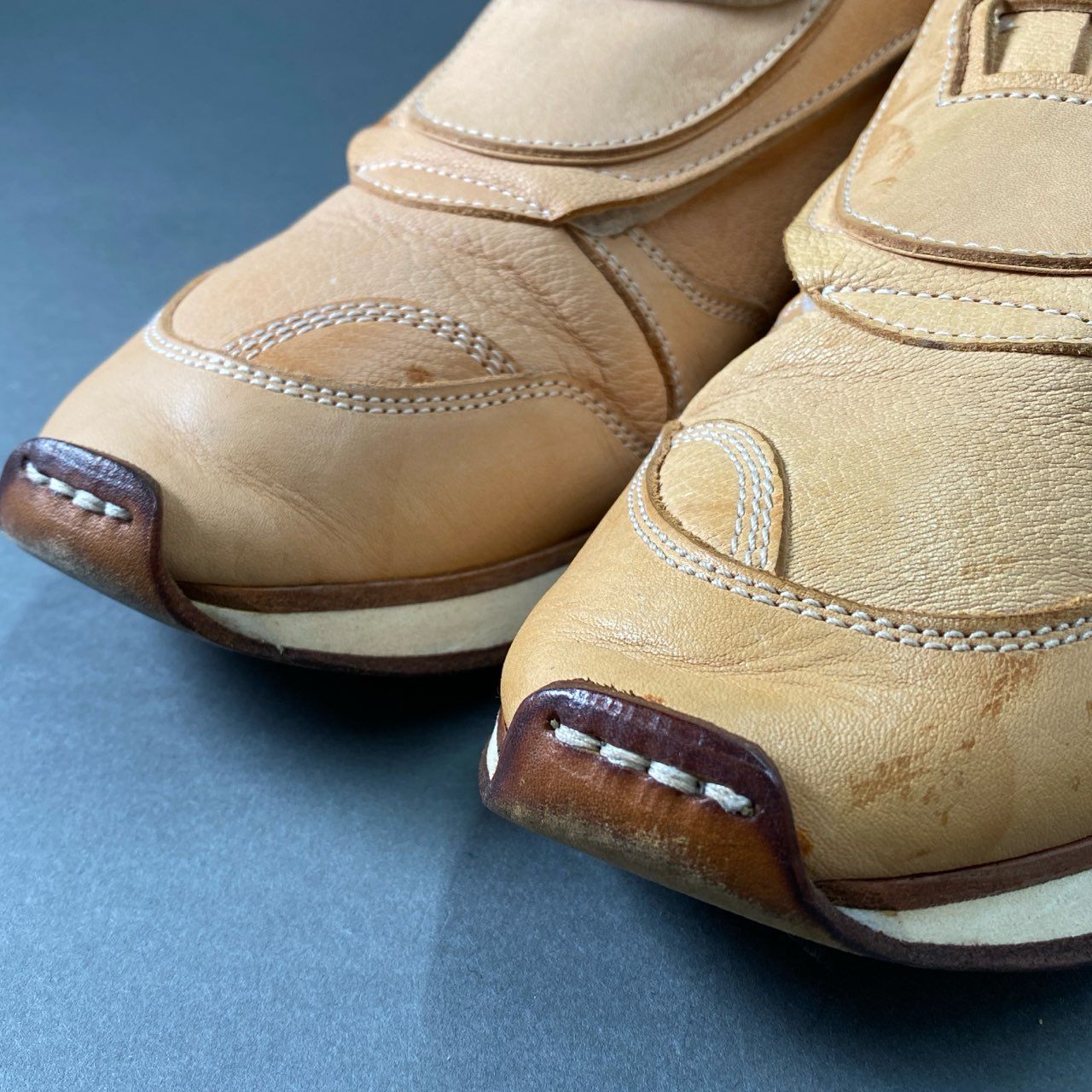 e14 Hender Scheme エンダースキーマ manual industrial products09 ローカットスニーカー シューズ mip-09 6 キャメル レザー